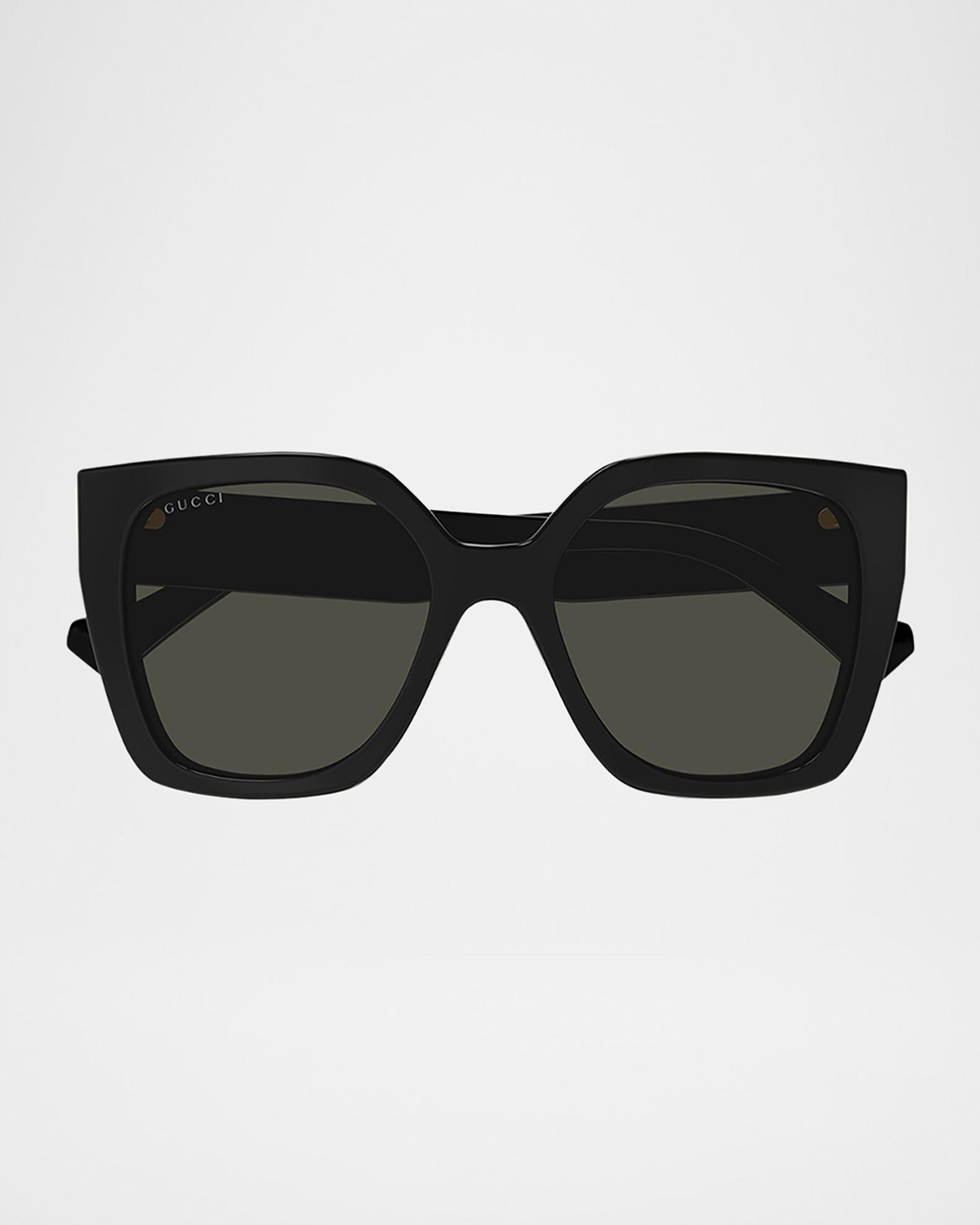 Gucci Cat Eye-Frame Injection Sunglasses Black Womens Gucci GG1834S 001 Cat Eye Sunglasses Black - eye-oo.com main image 2