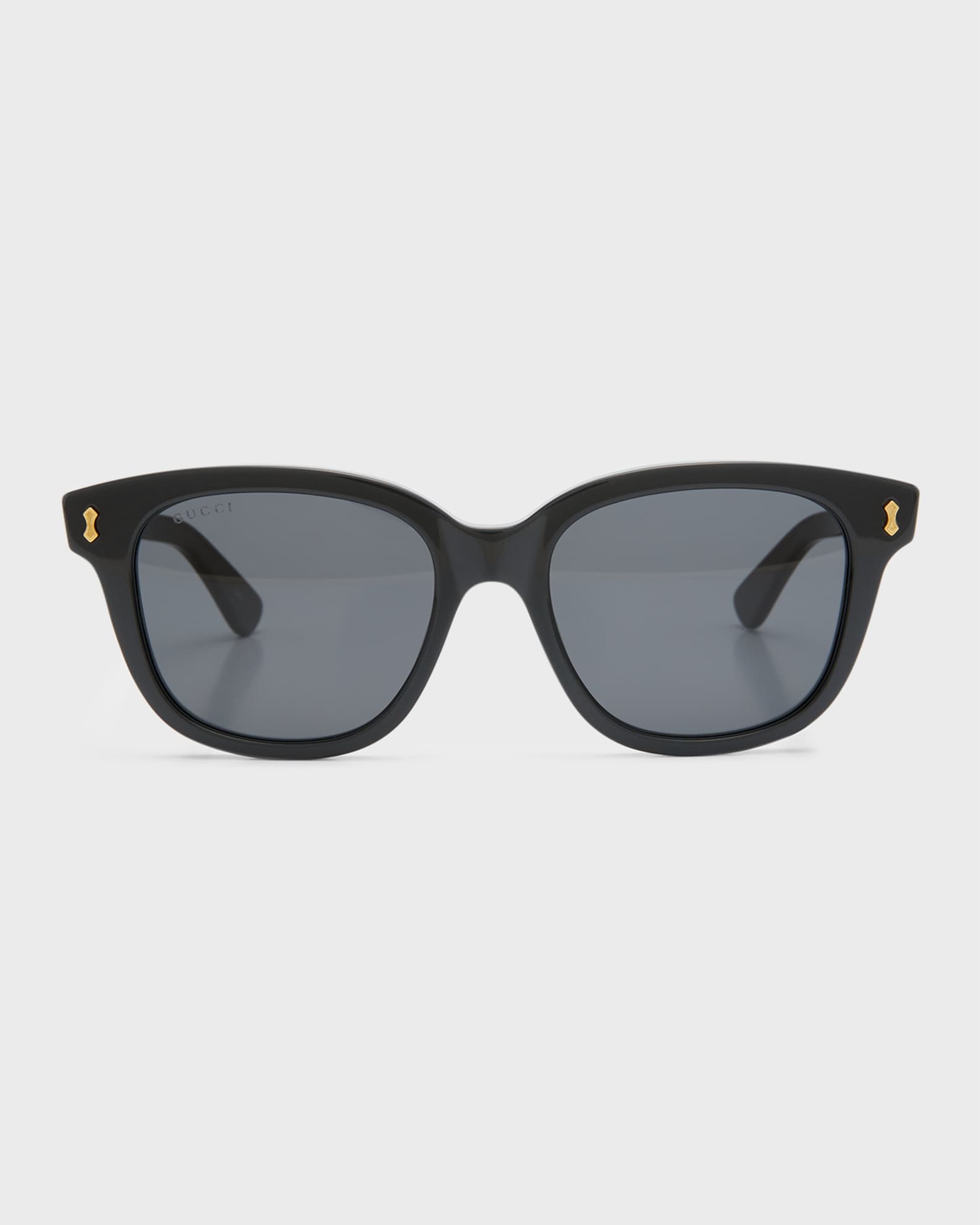 Gucci Men's Temple Logo Rectangle Sunglasses | Neiman Marcus