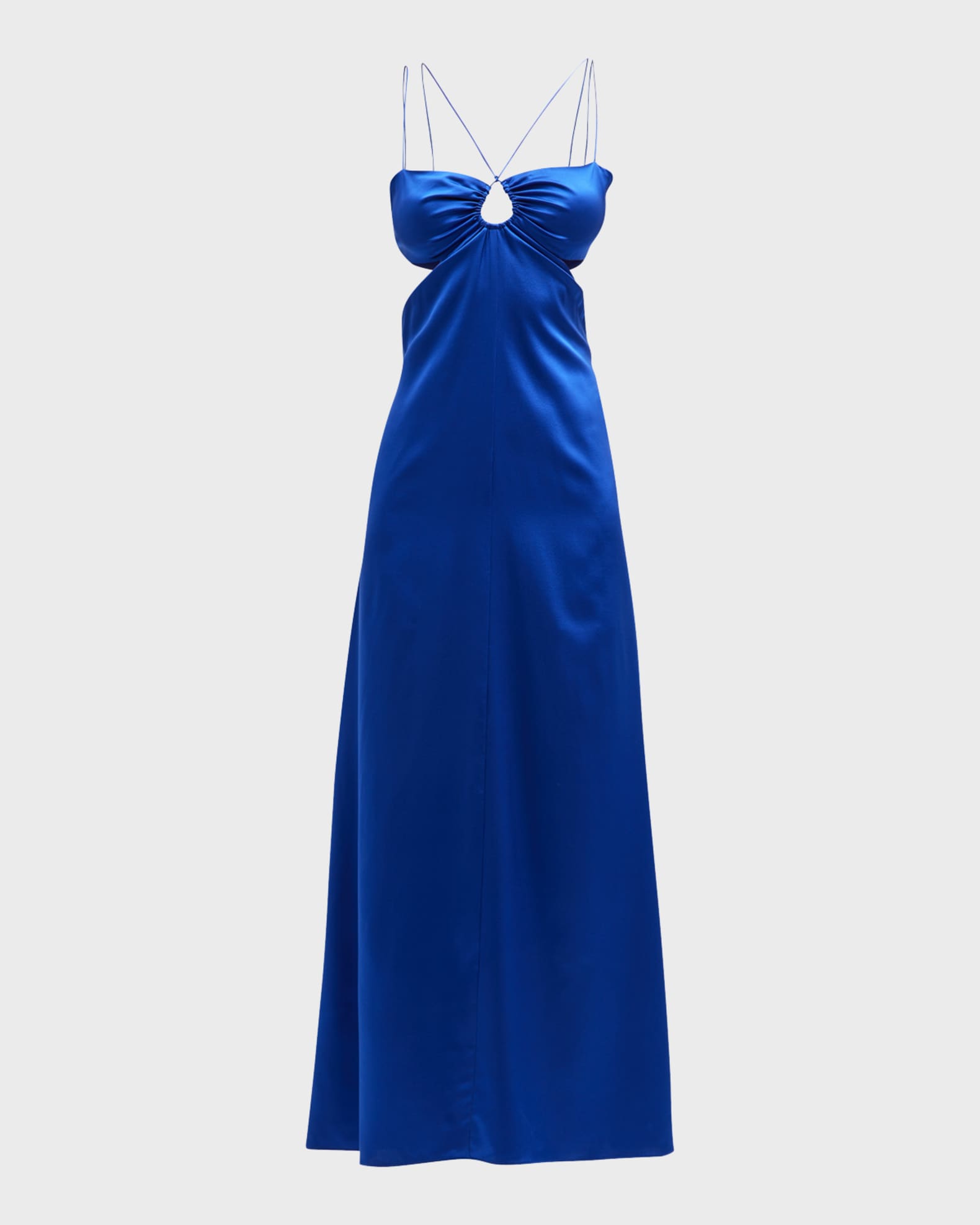 FRAME Delicate Tie CutOut Dress Neiman Marcus
