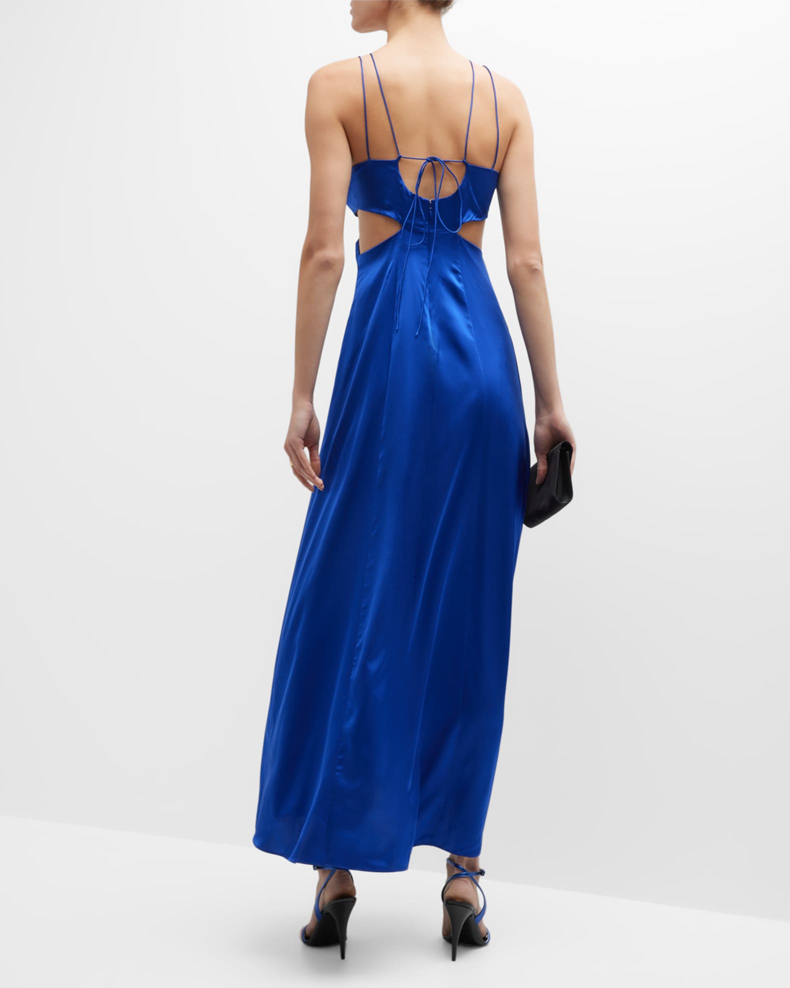 FRAME Delicate Tie CutOut Dress Neiman Marcus