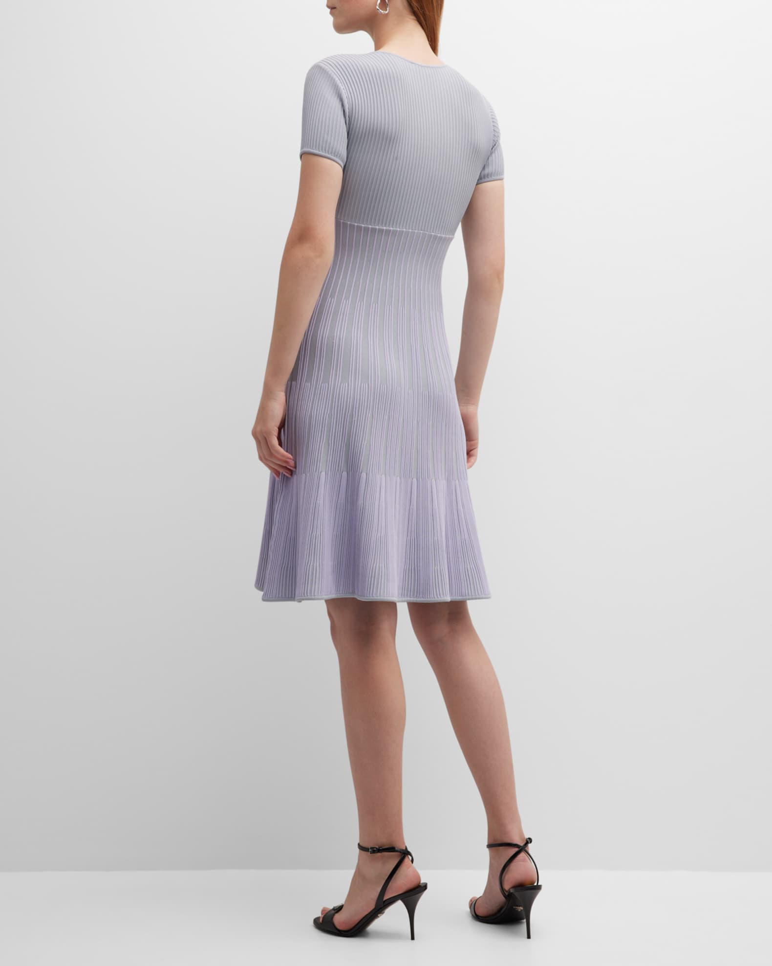 Coffee and Carefree Ribbed Short Sleeve Dress with Front Pocket in Charcoal main image 0