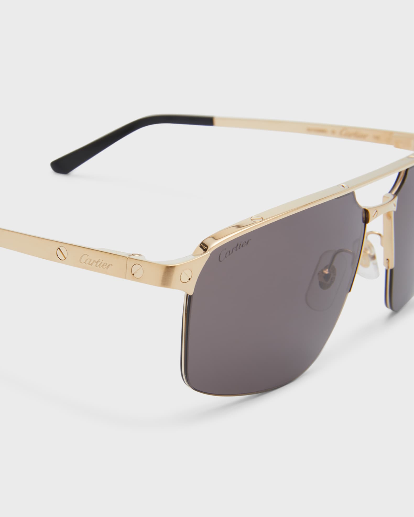 Men s Square Rimless Metal Sunglasses