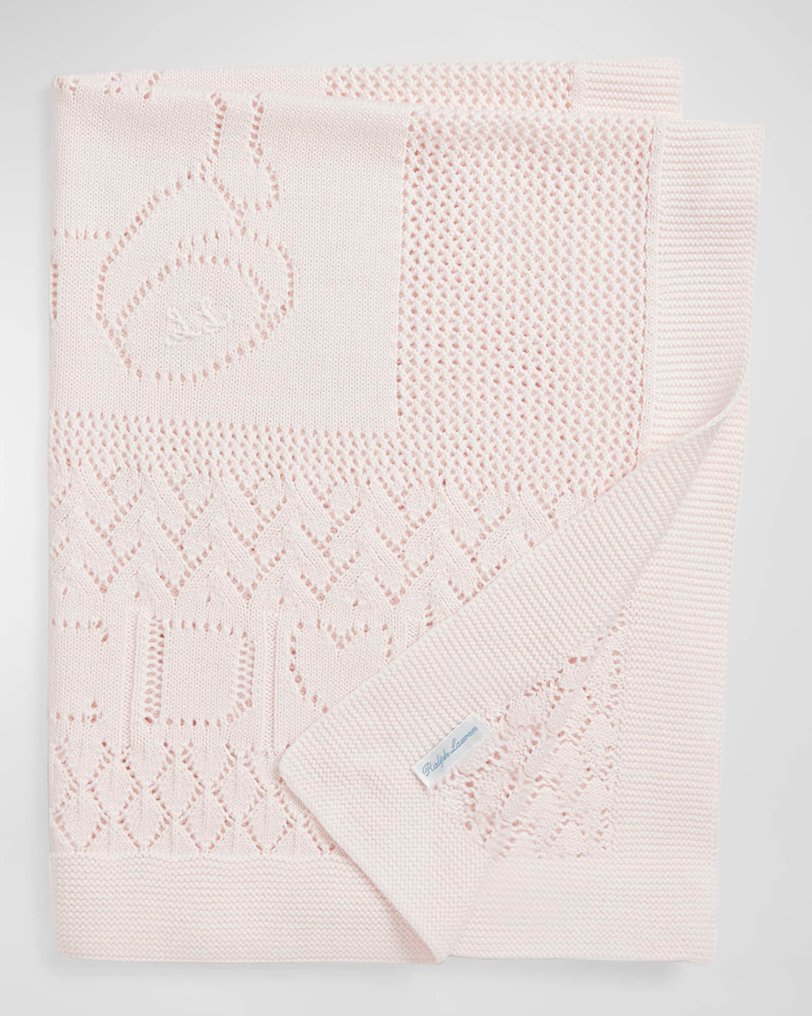 Ralph lauren knit discount blanket