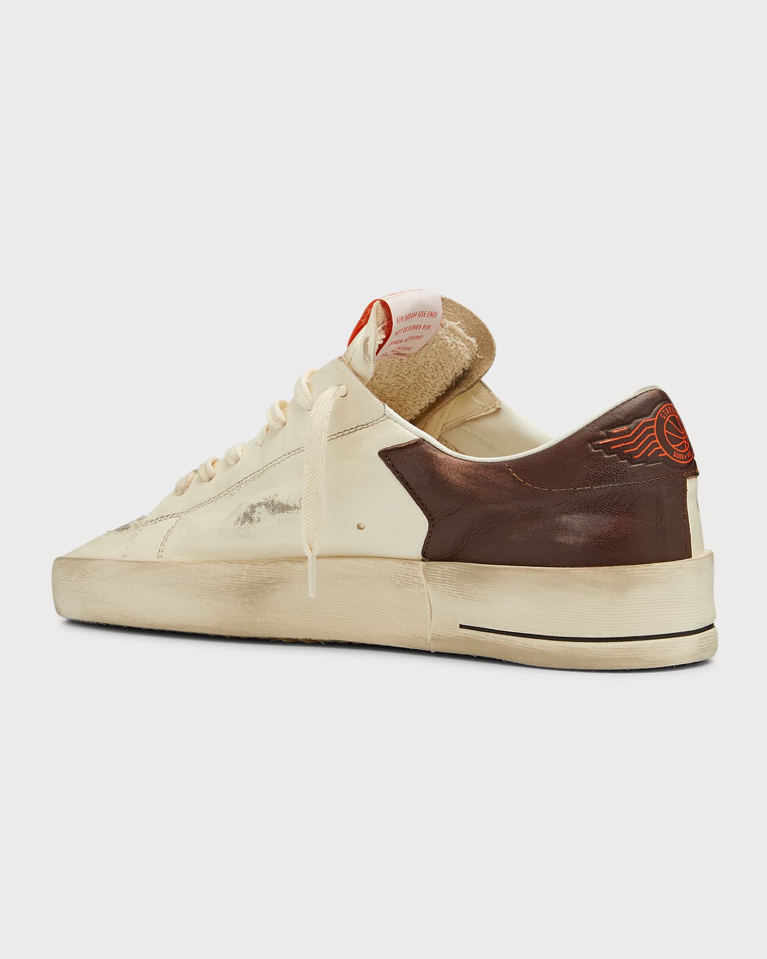 【関税&送料込】Golden  Deluxe Brand Stardan Leather Lo Golden Goose Men's Stardan Leather Low-Top Sneakers | Neiman