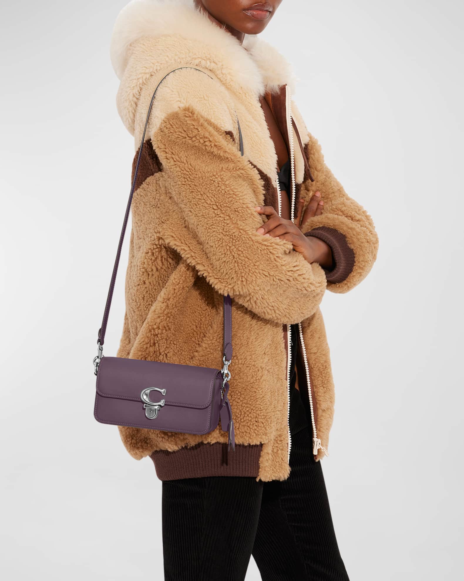 Coach Studio Flap Napa Leather Shoulder Bag | Neiman Marcus