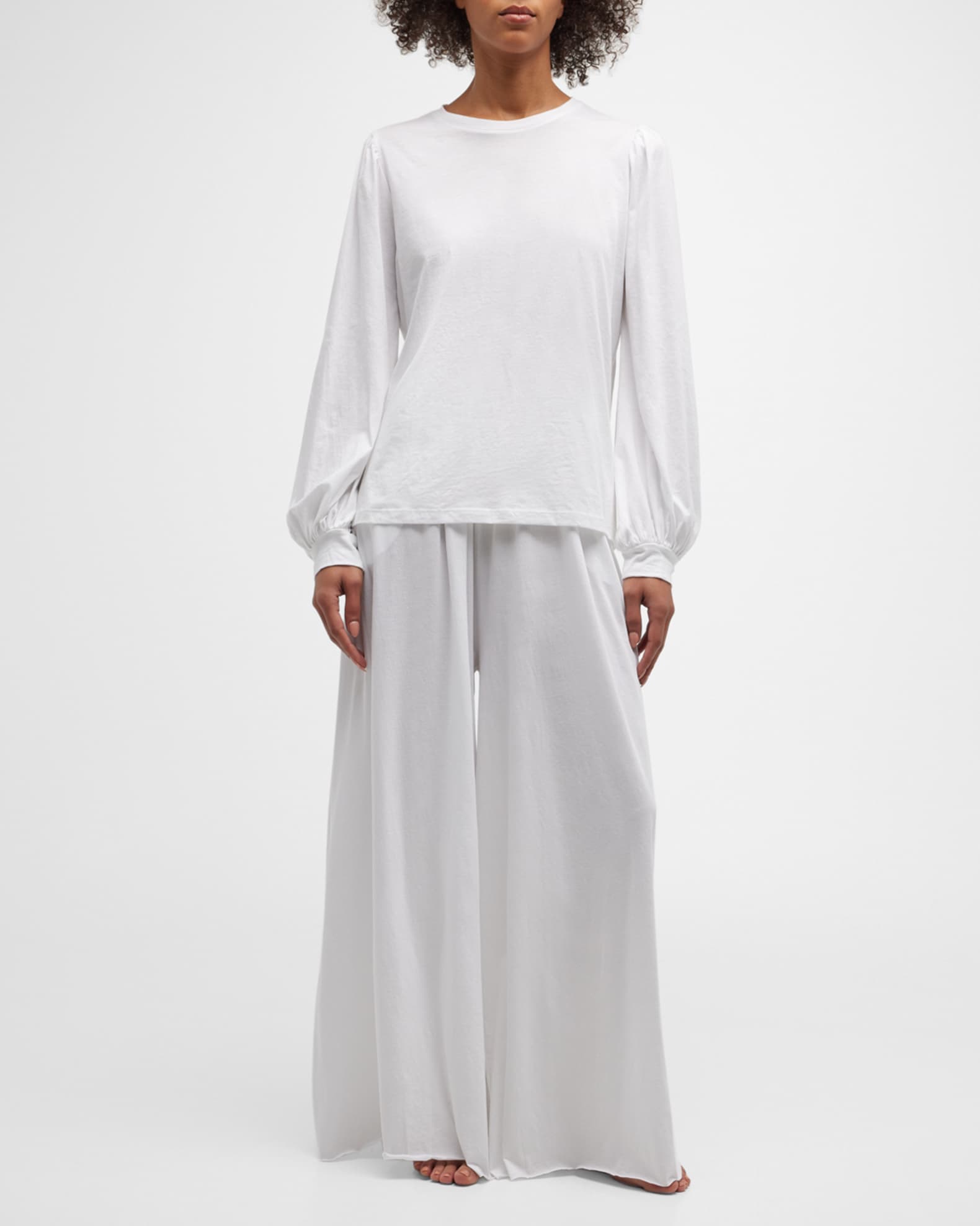 LUNYA Trousers and Pants : Buy LUNYA Washable Silk Wide Leg Pants Online