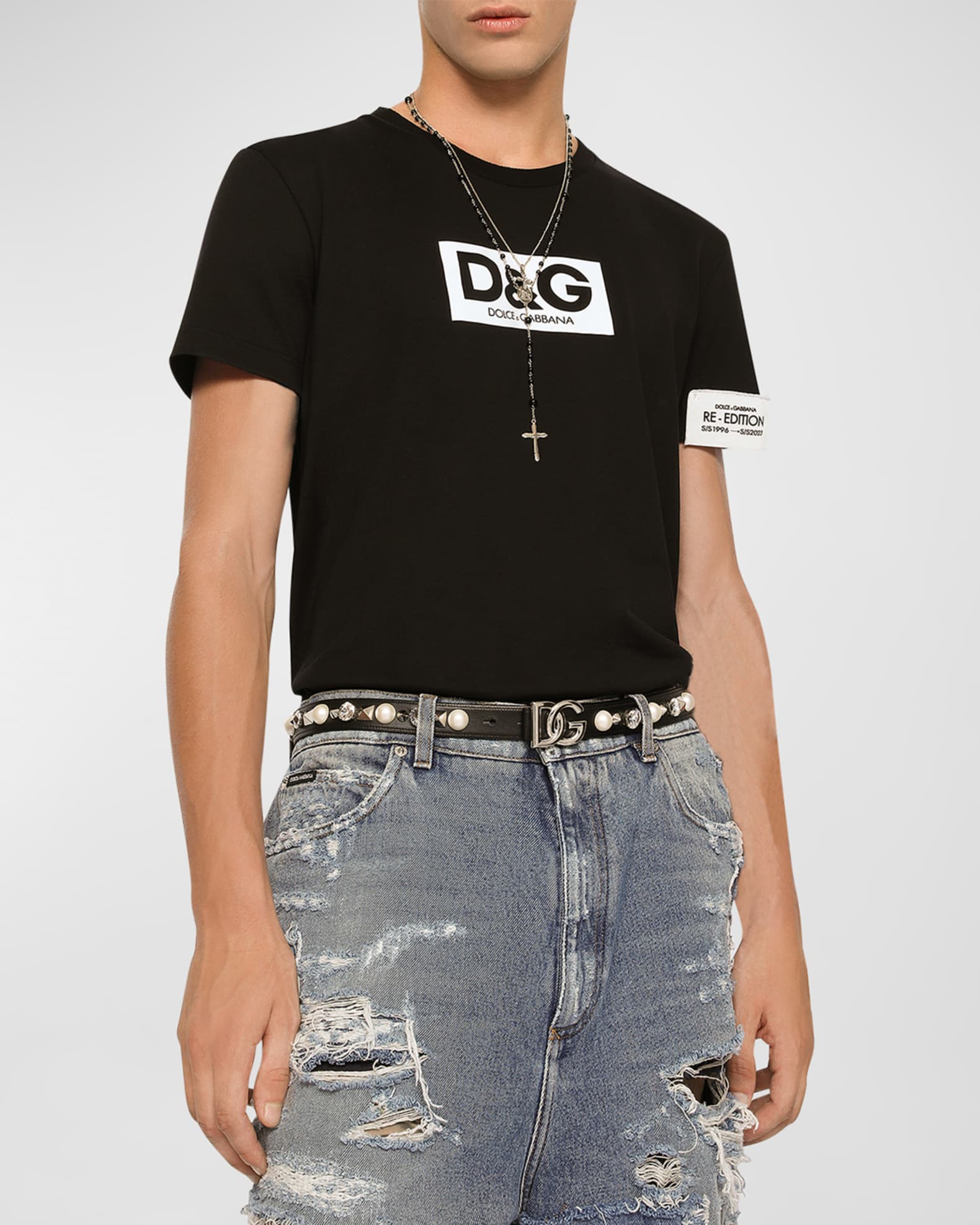 Dolce&Gabbana Men's DG Re-Edition T-Shirt | Neiman Marcus