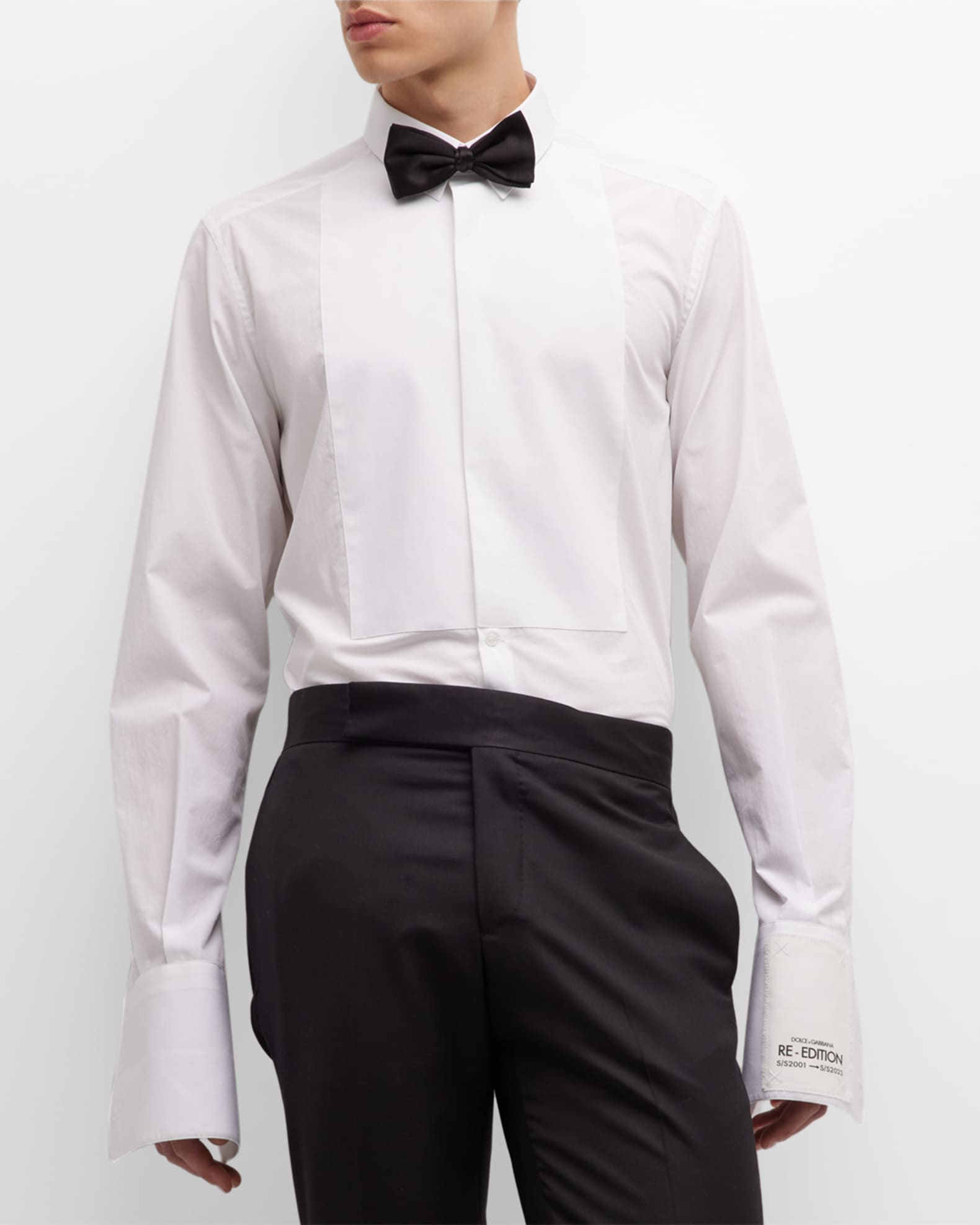 Dolce&Gabbana Men's Bib-Front Tuxedo Shirt | Neiman Marcus