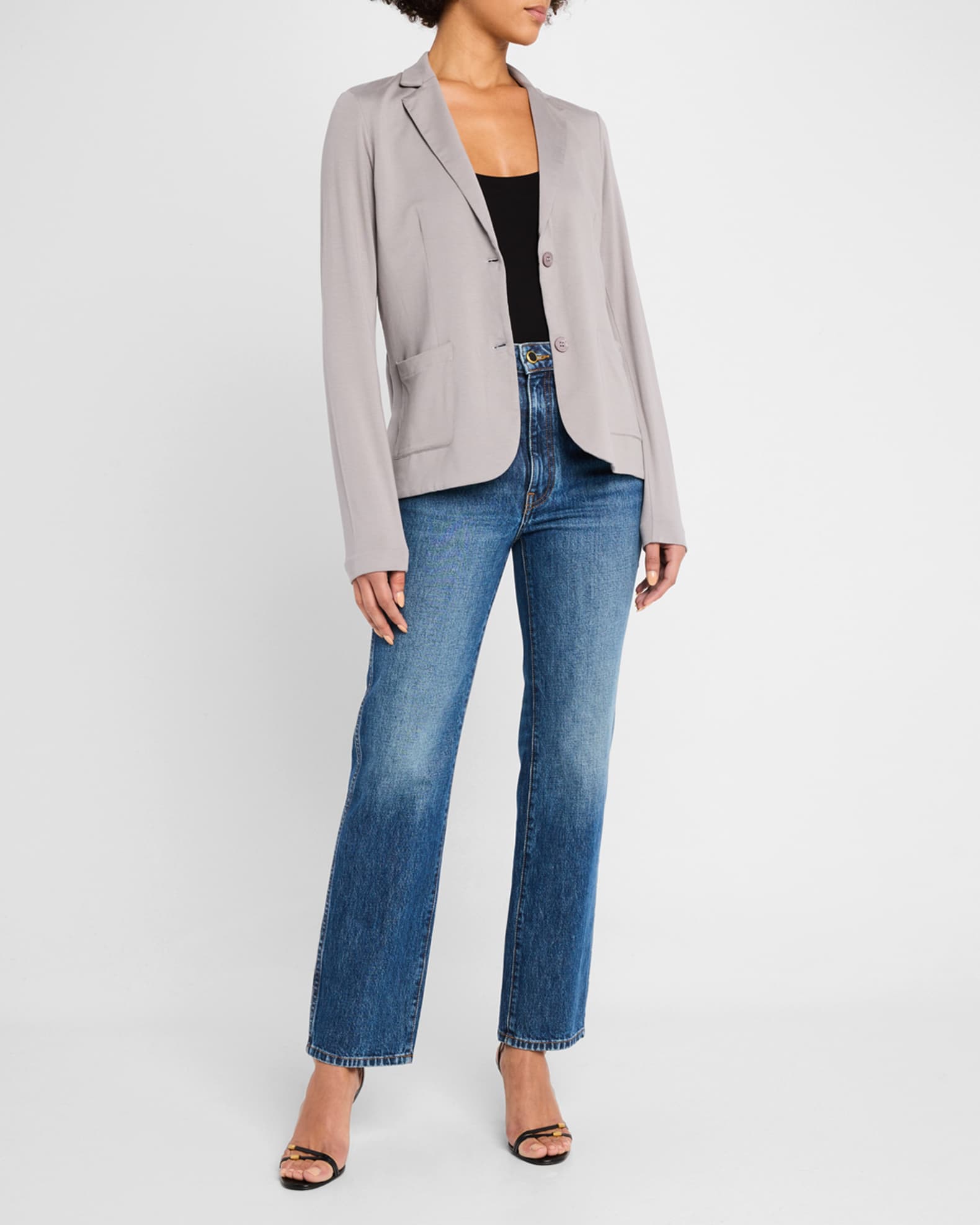 Soft Touch Two-Button Blazer 1
