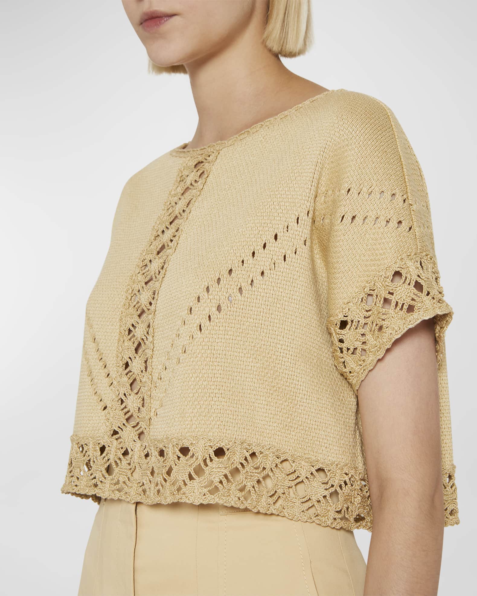 Pira | Crochet Trim Short Sleeve Dress main image 1