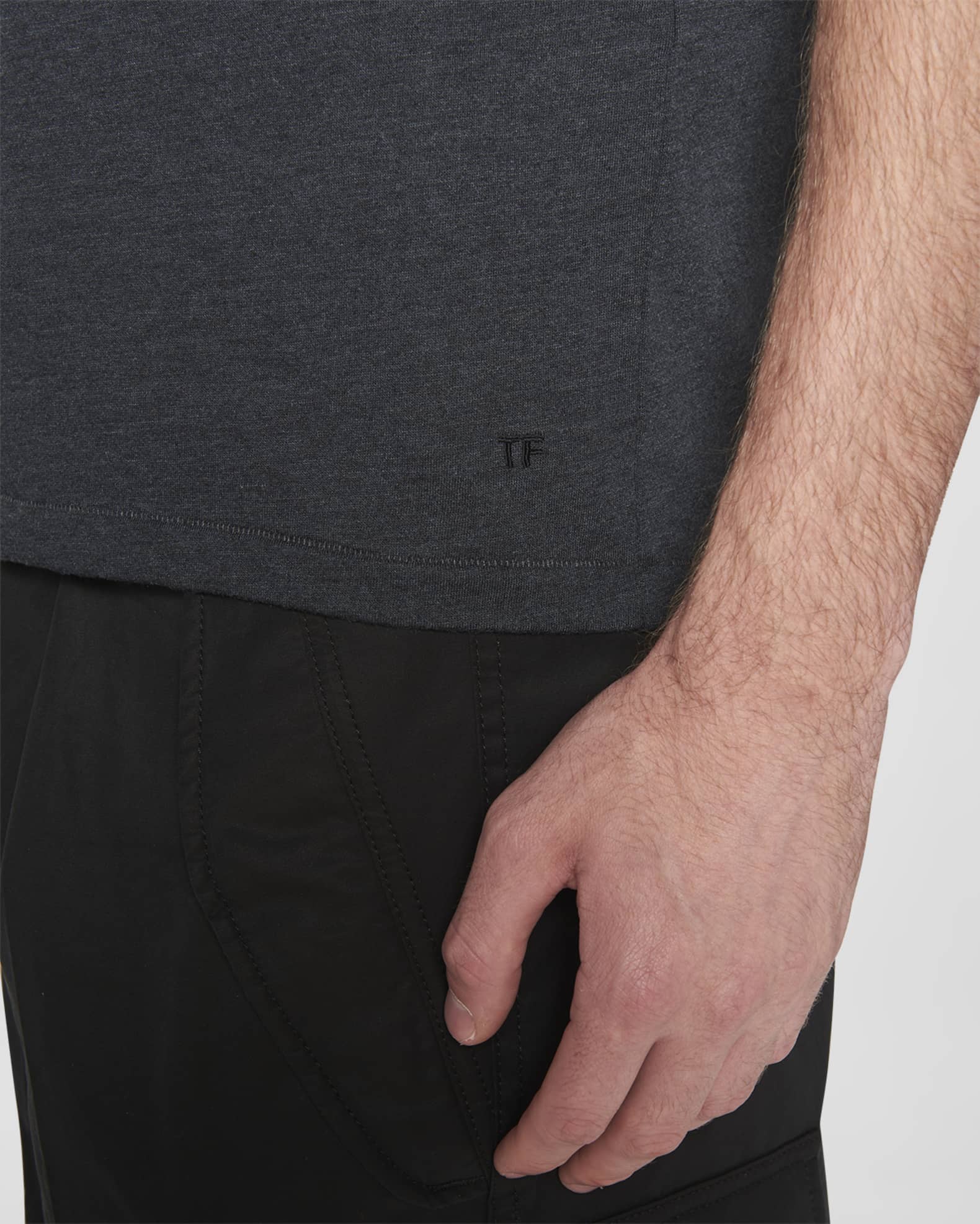 TOM FORD Men's Cotton Crewneck T-Shirt | Neiman Marcus