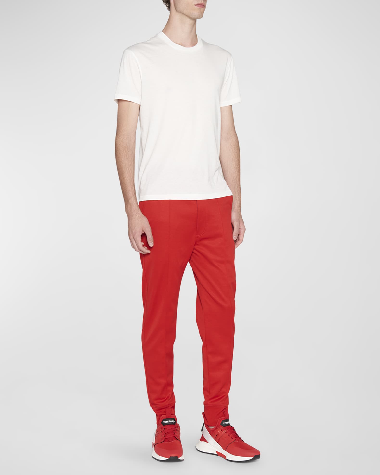 TOM FORD Men's Cotton Crewneck T-Shirt | Neiman Marcus