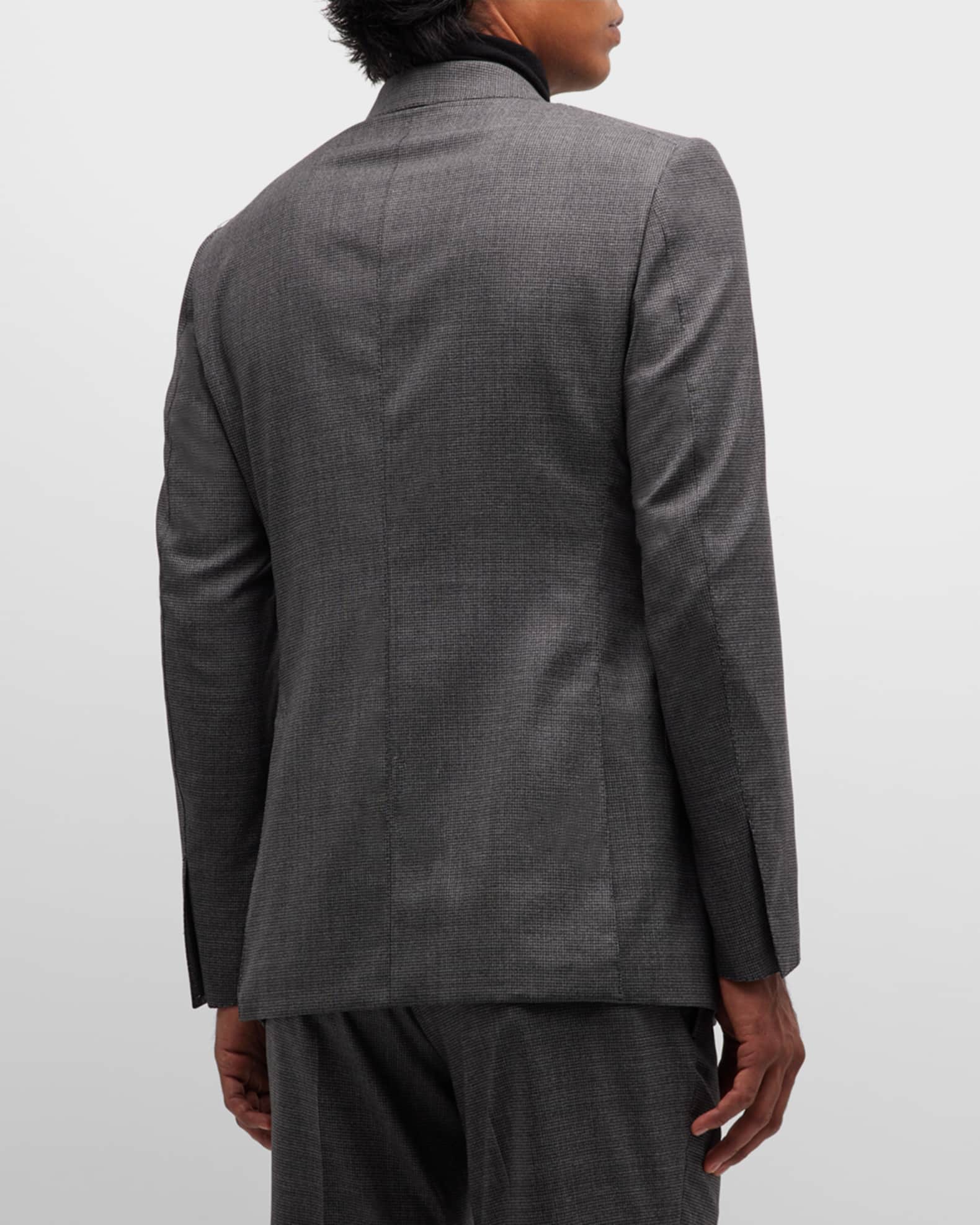 TOM FORD Men's Shelton Micro Basketweave Classic Fit Suit Neiman Marcus