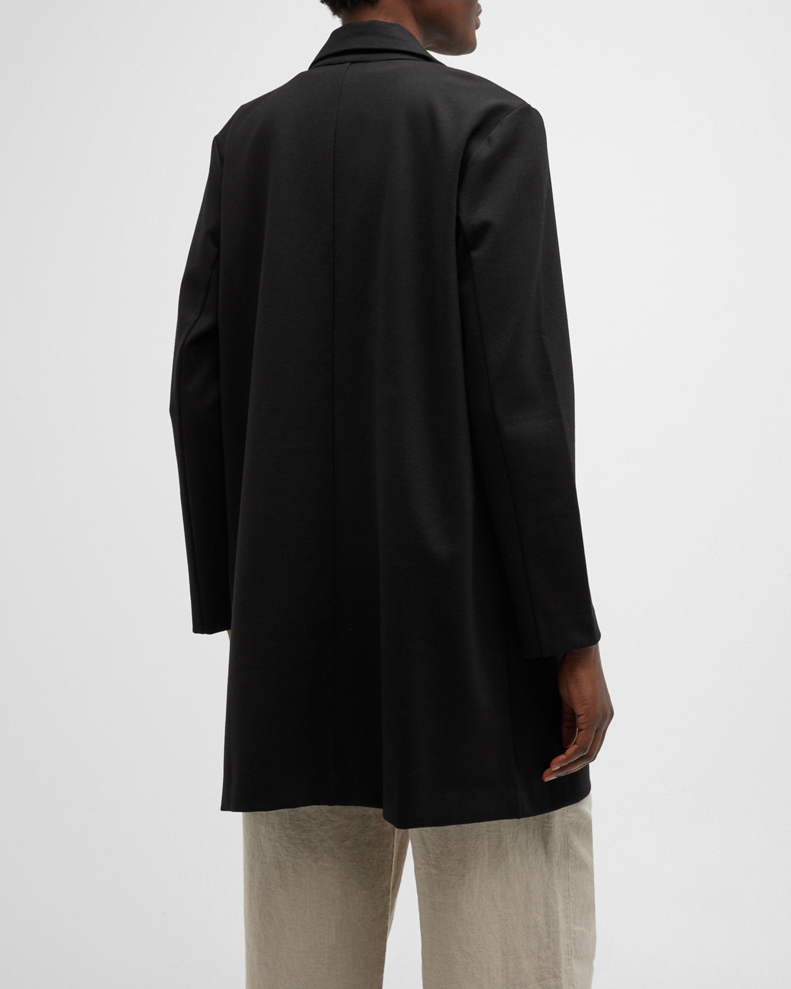 Eileen Fisher Womens Black Pocketed Long Sleeve Open Front Wear to Work Blazer Jacket Plus 1X
