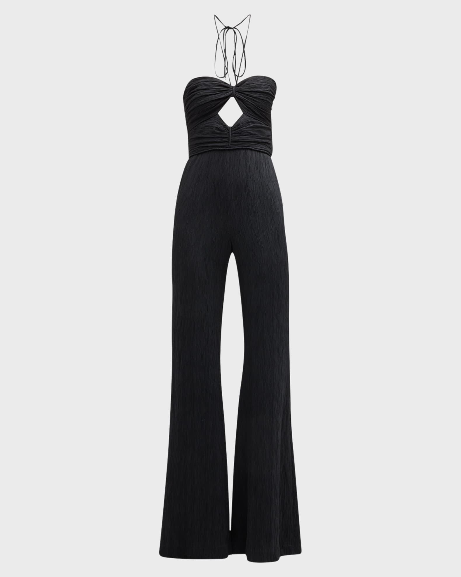 Alexis Jada Keyhole Halter WideLeg Jumpsuit Neiman Marcus