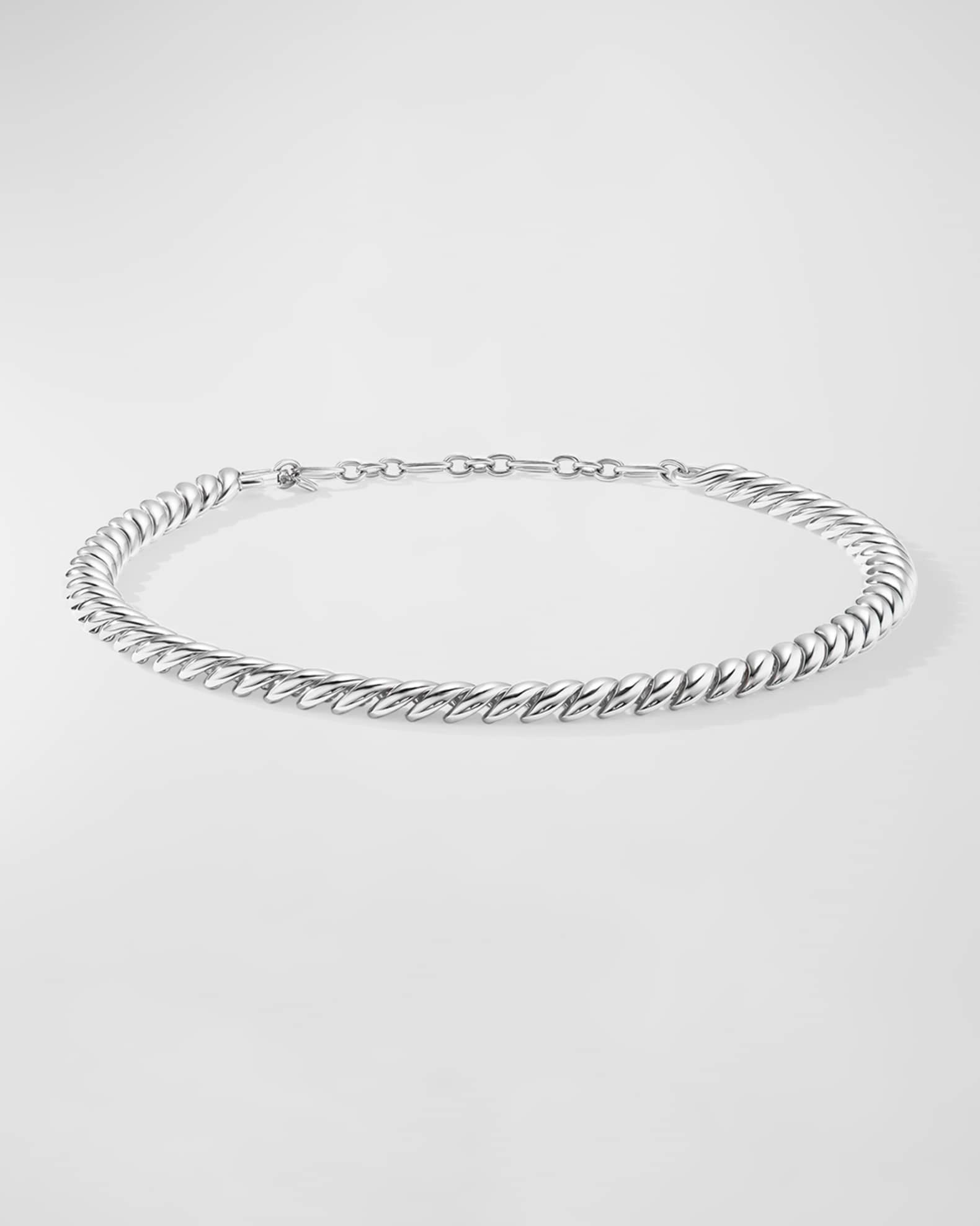 Sculpted Cable Necklace in Silver, 8.5mm, 14.5-16"L 1