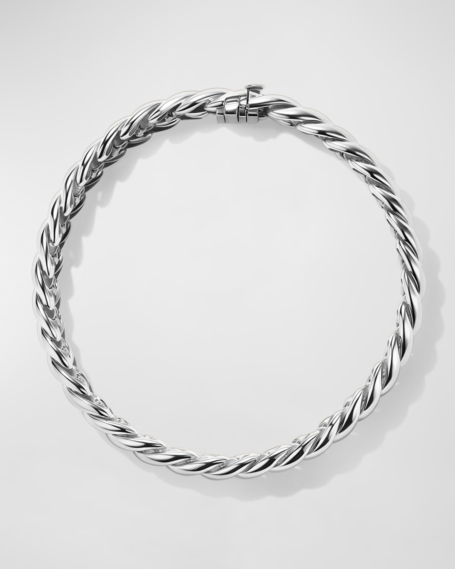 Sculpted Cable Bracelet in Silver, 8.5mm 1