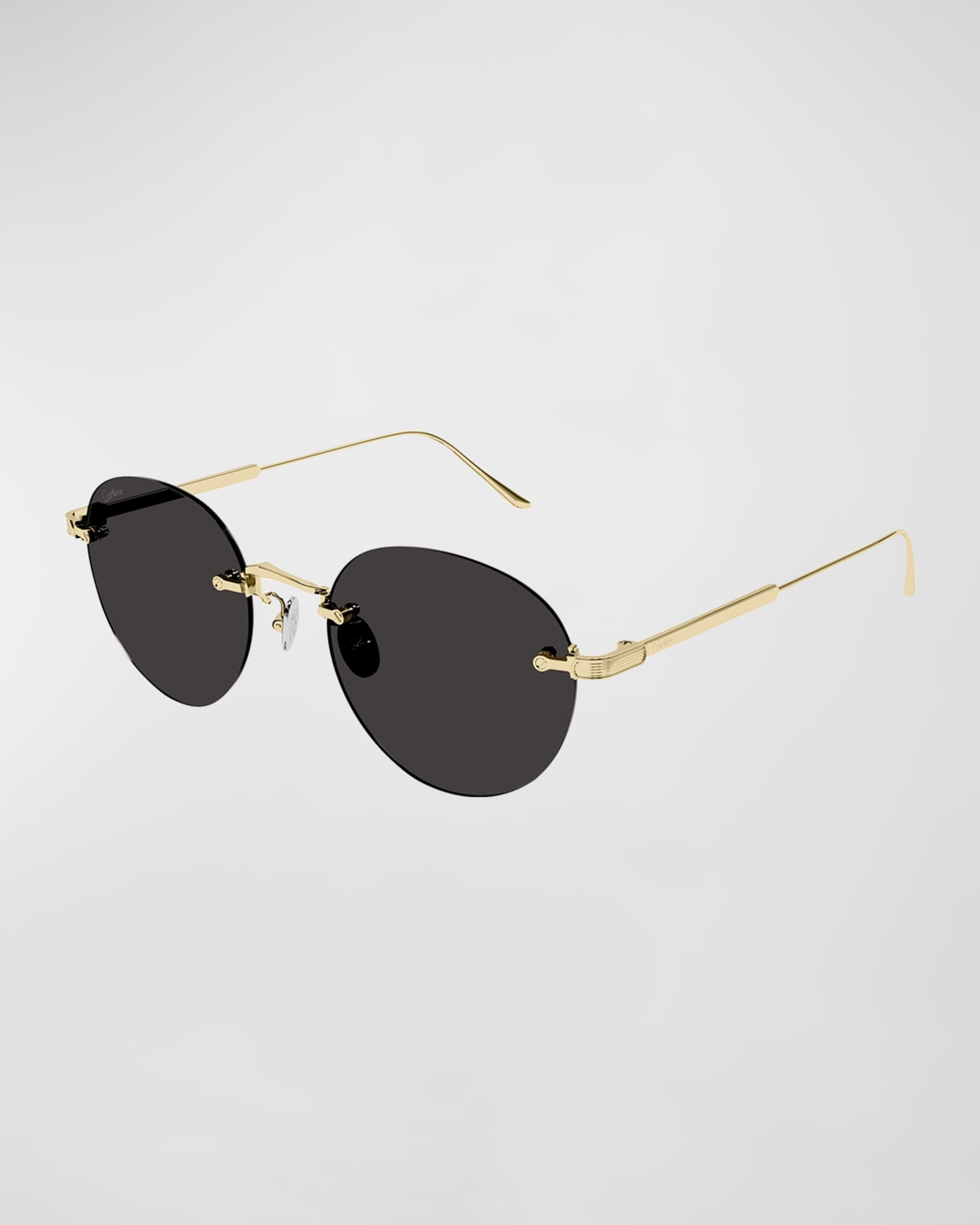 Rimless round metal sunglasses | Fendi Eyewear