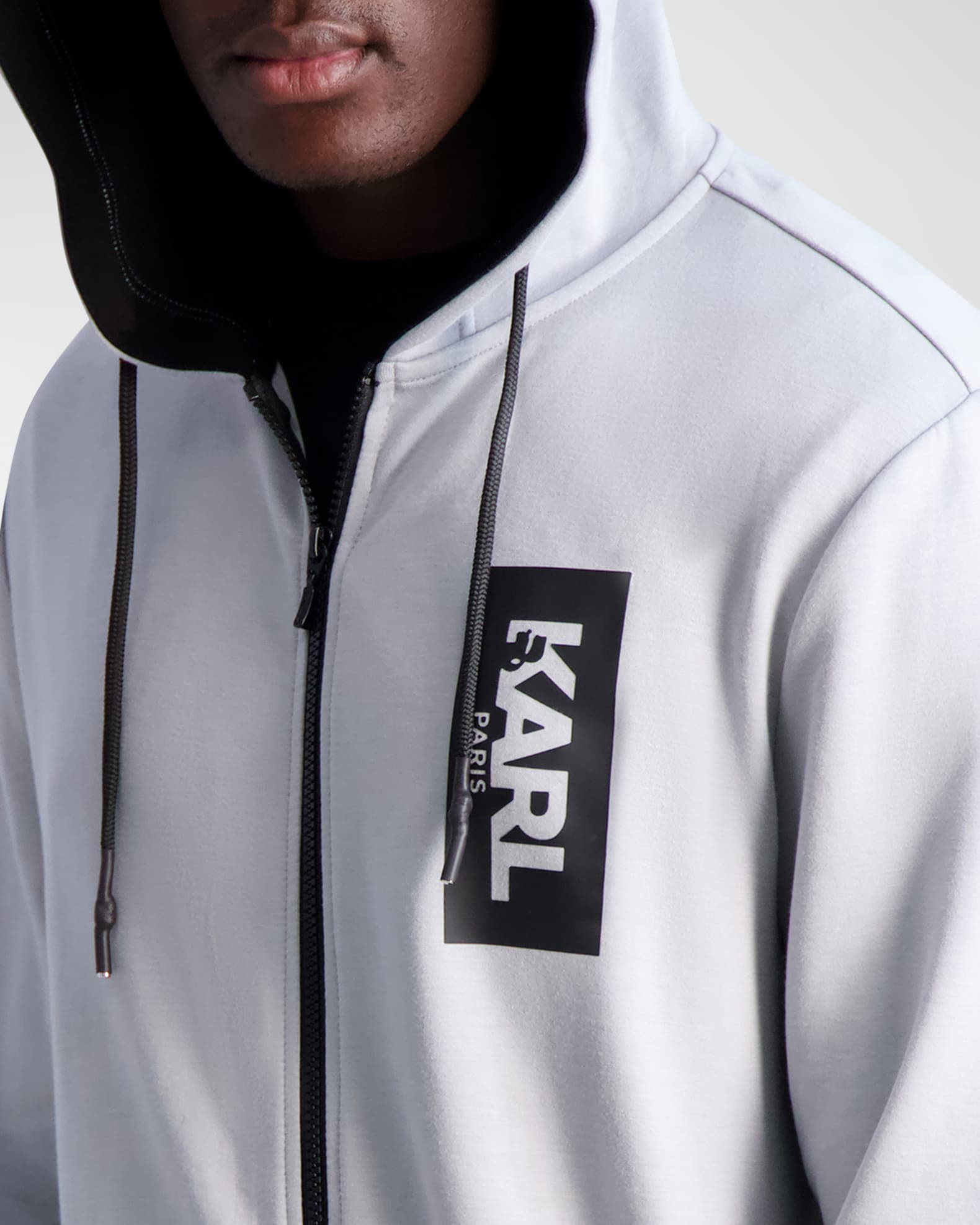 Men's Hooded Colorblock Track Jacket