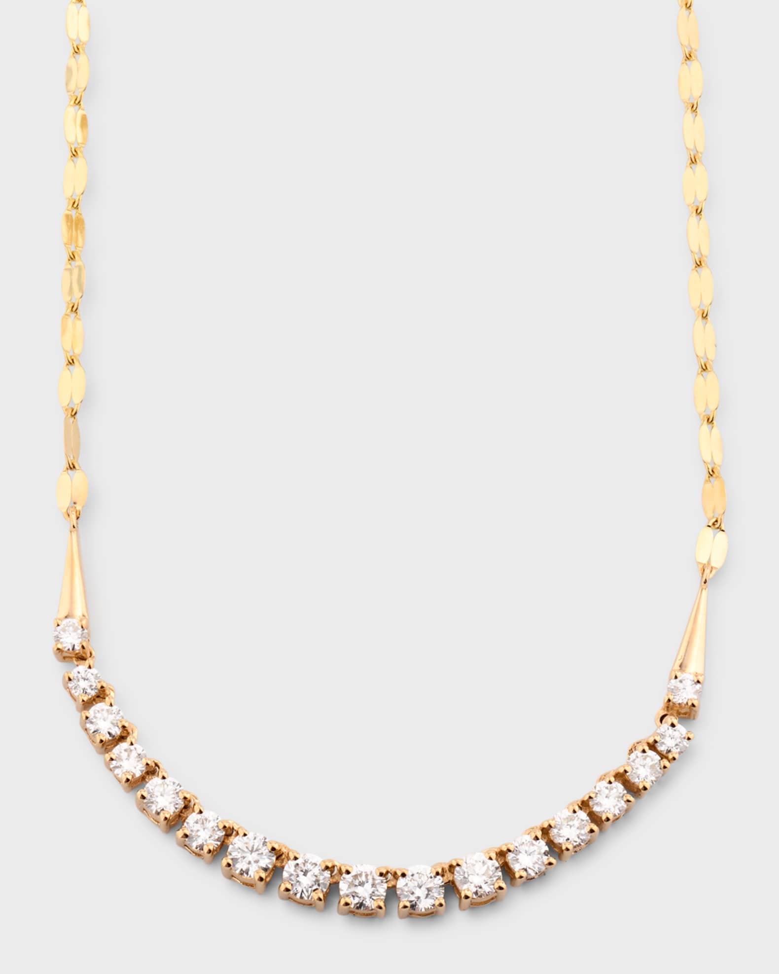 Flawless Graduating Diamond Tennis Necklace 0