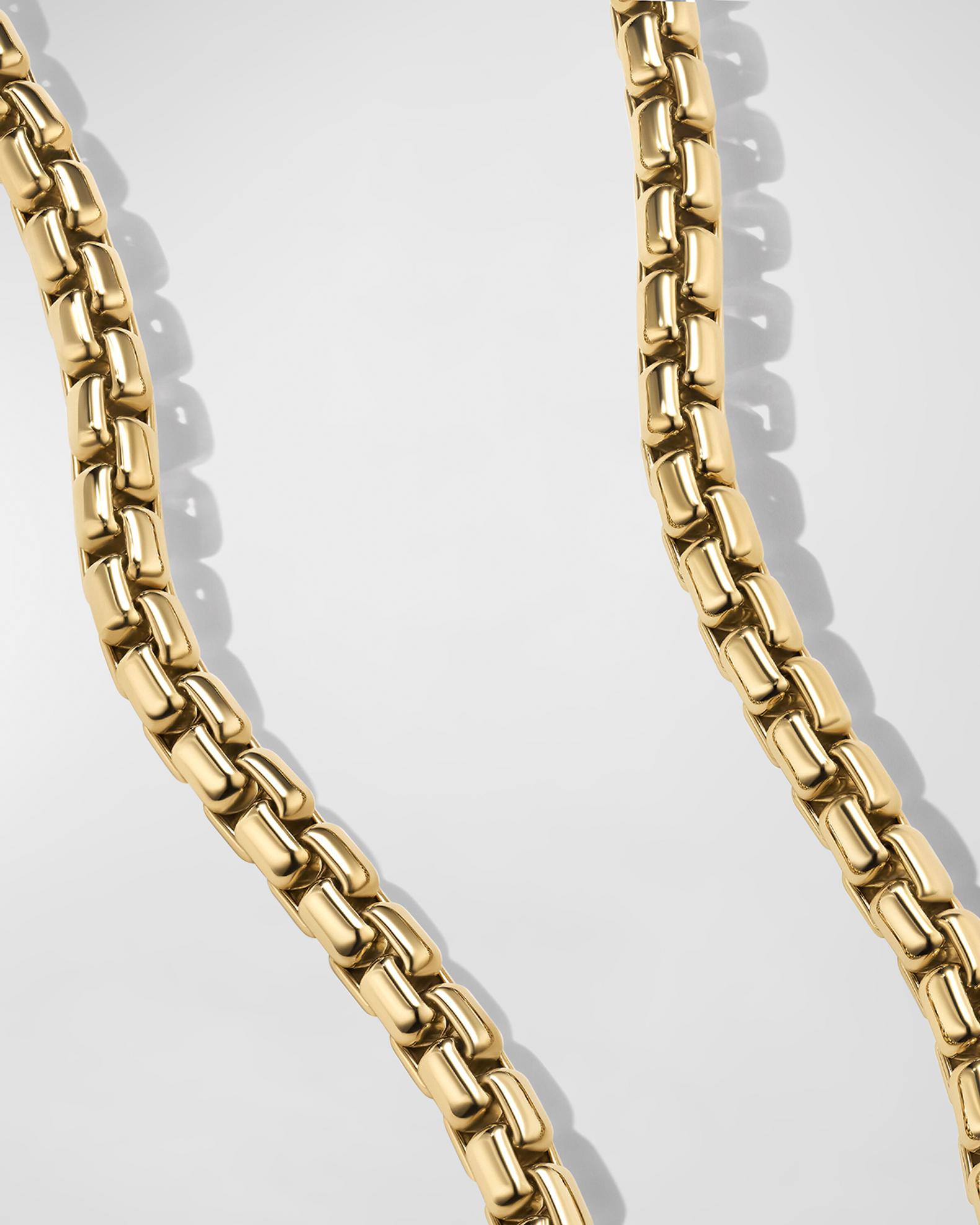 David Yurman Men's Box Chain Necklace in 18K Yellow Gold, 7.5mm ...