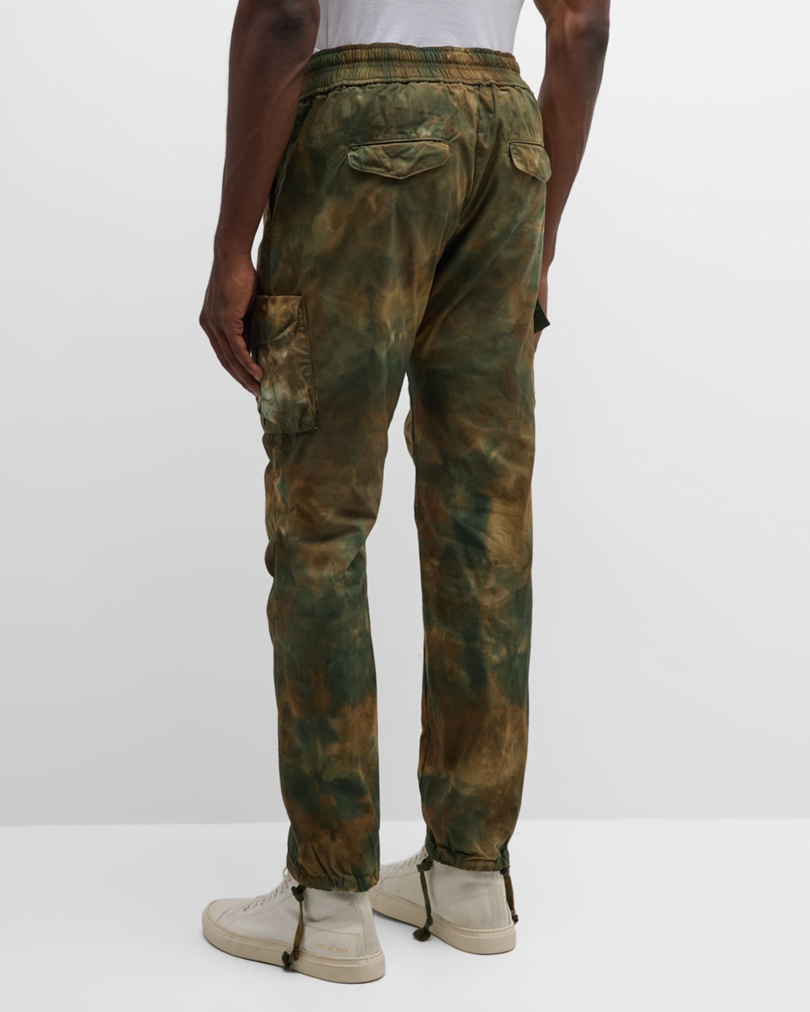 Camo pants with elastic waistband sale