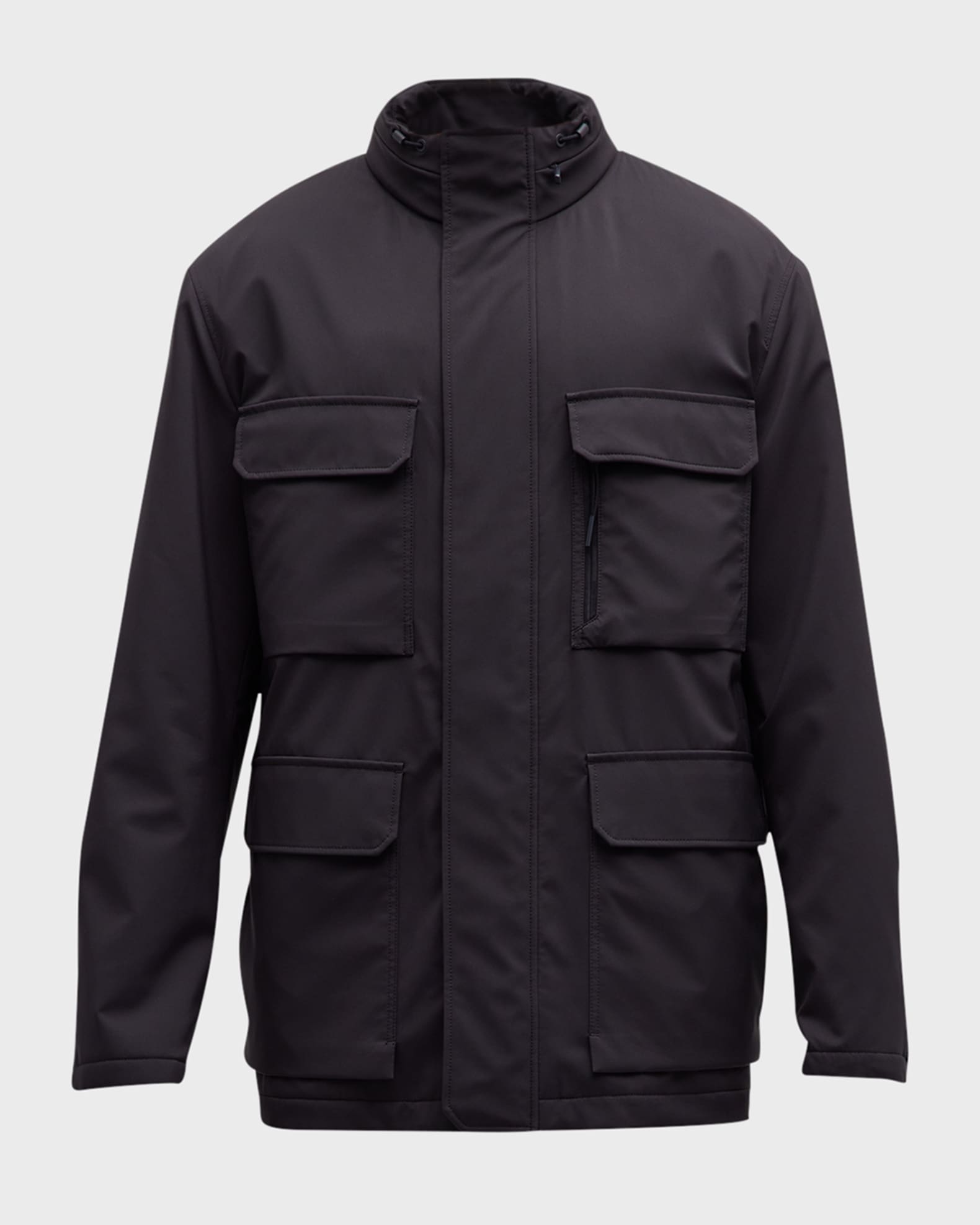 ZEGNA Men's StandCollar Field Jacket Neiman Marcus