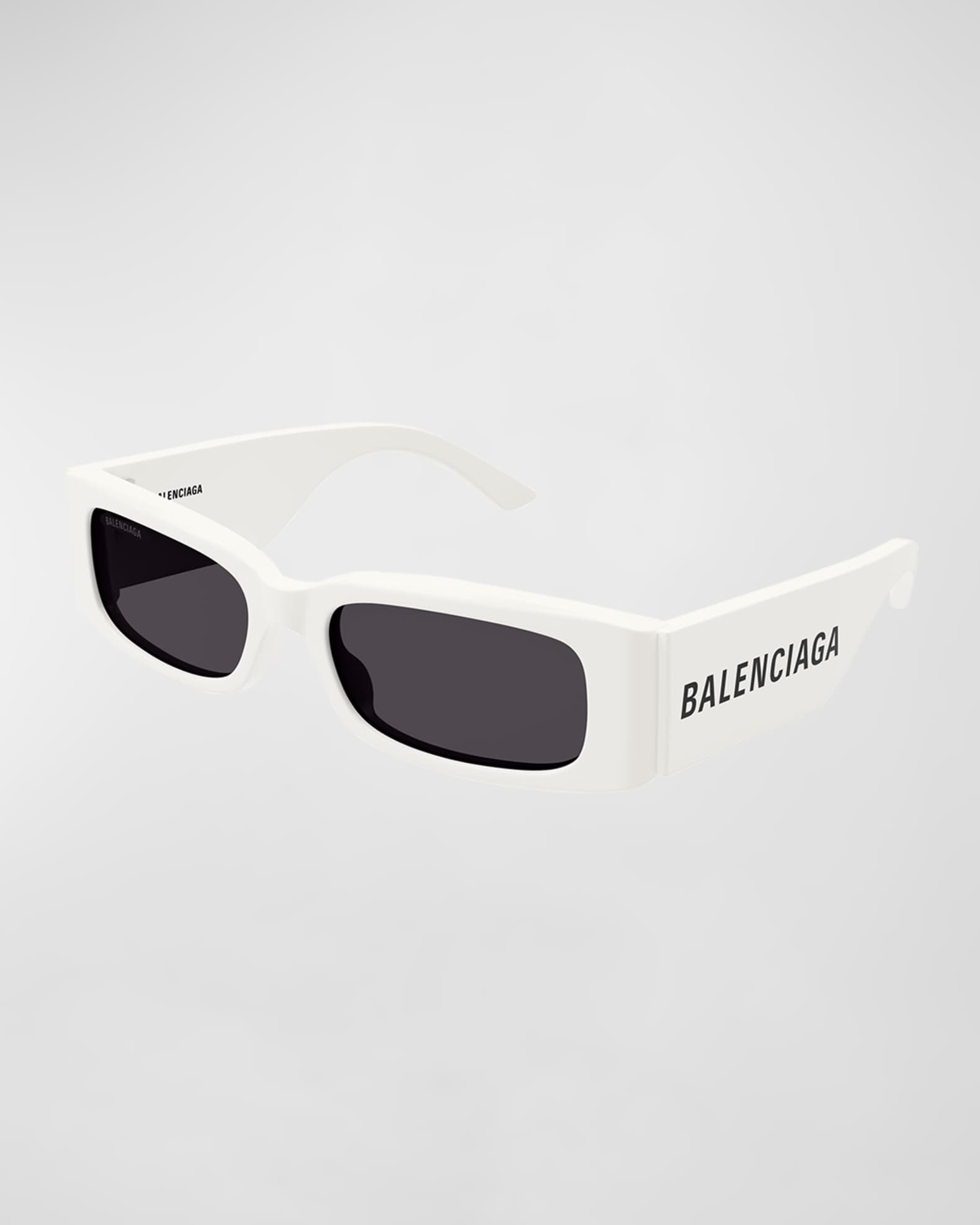 Balenciaga Black Rectangular Sunglasses