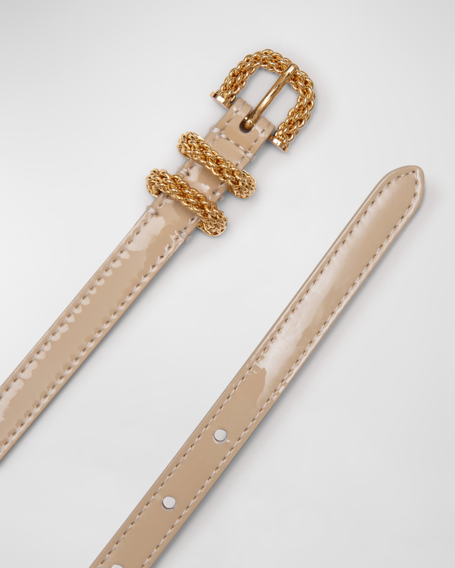 Kat Kraft Patent Leather Belt  1