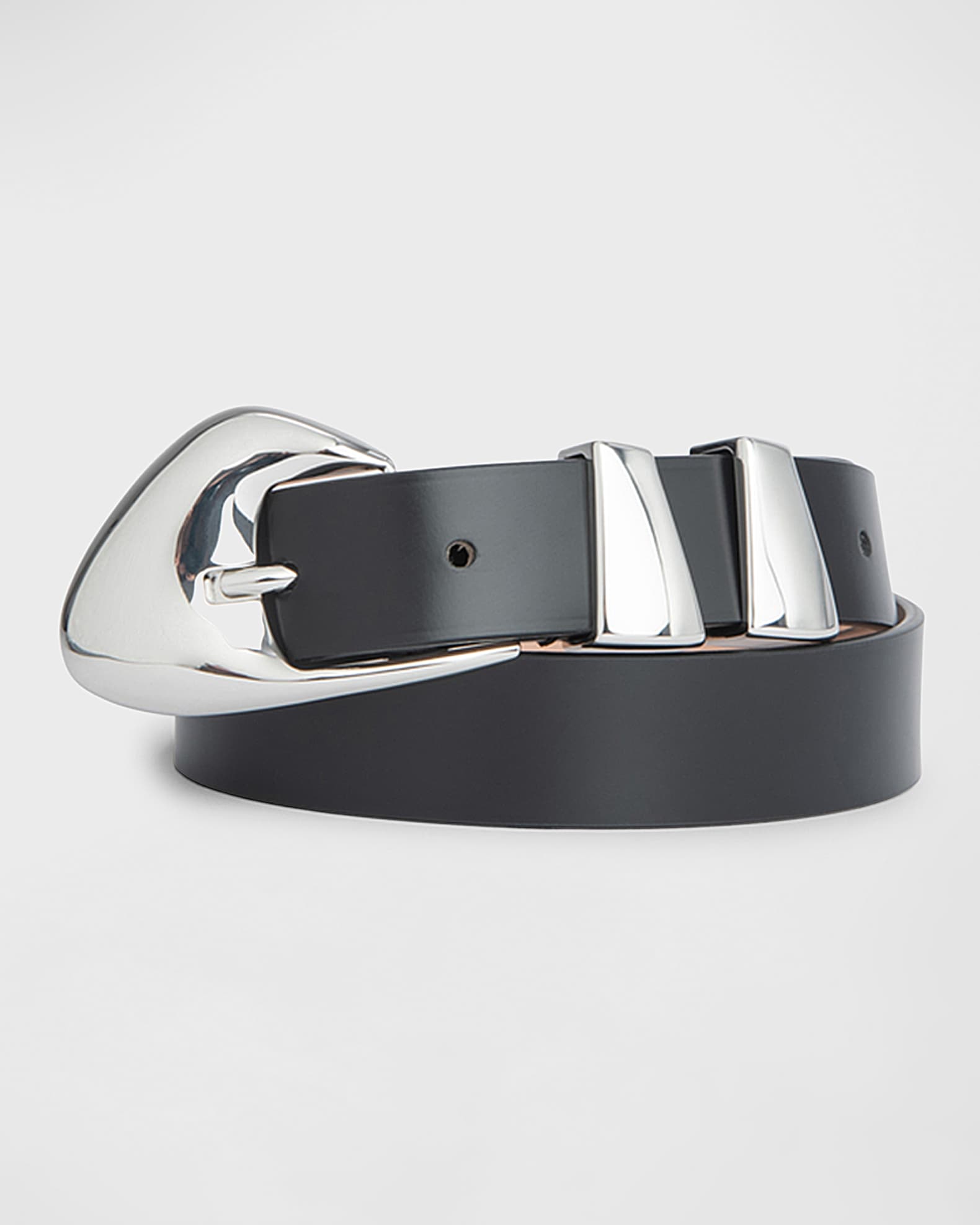 Moore Semi-Patent Leather Belt 0