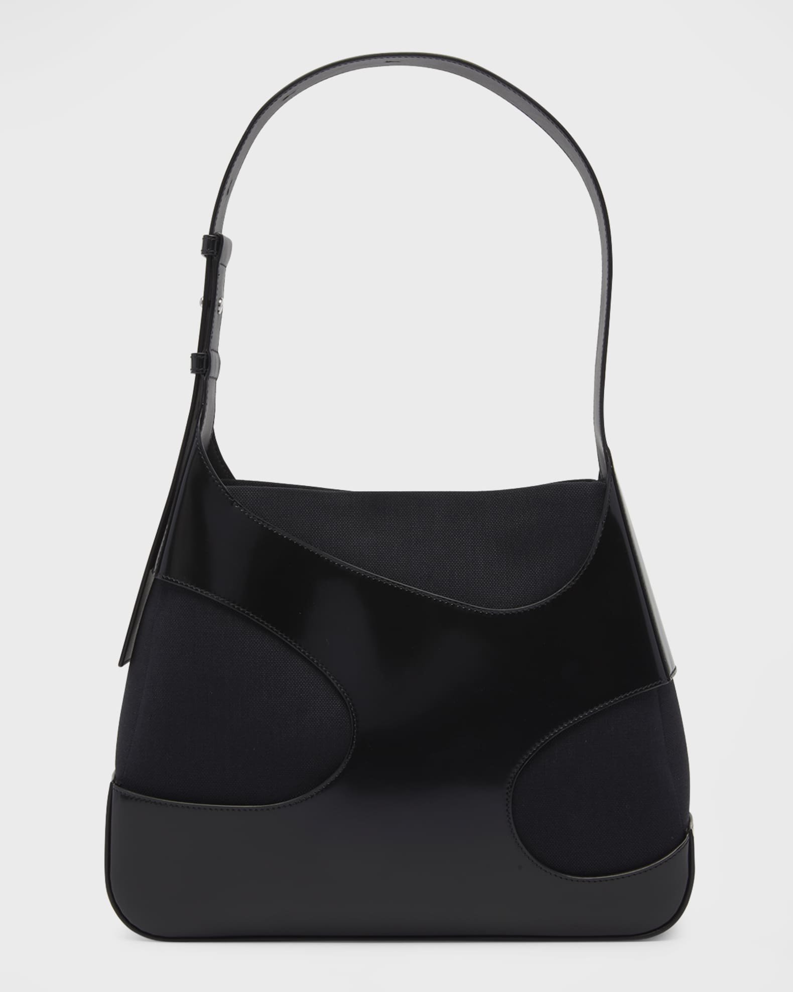 Lauren Ralph Lauren Purse Womens Faux Leather Shoulder Bag Tote Black M  Magnetic