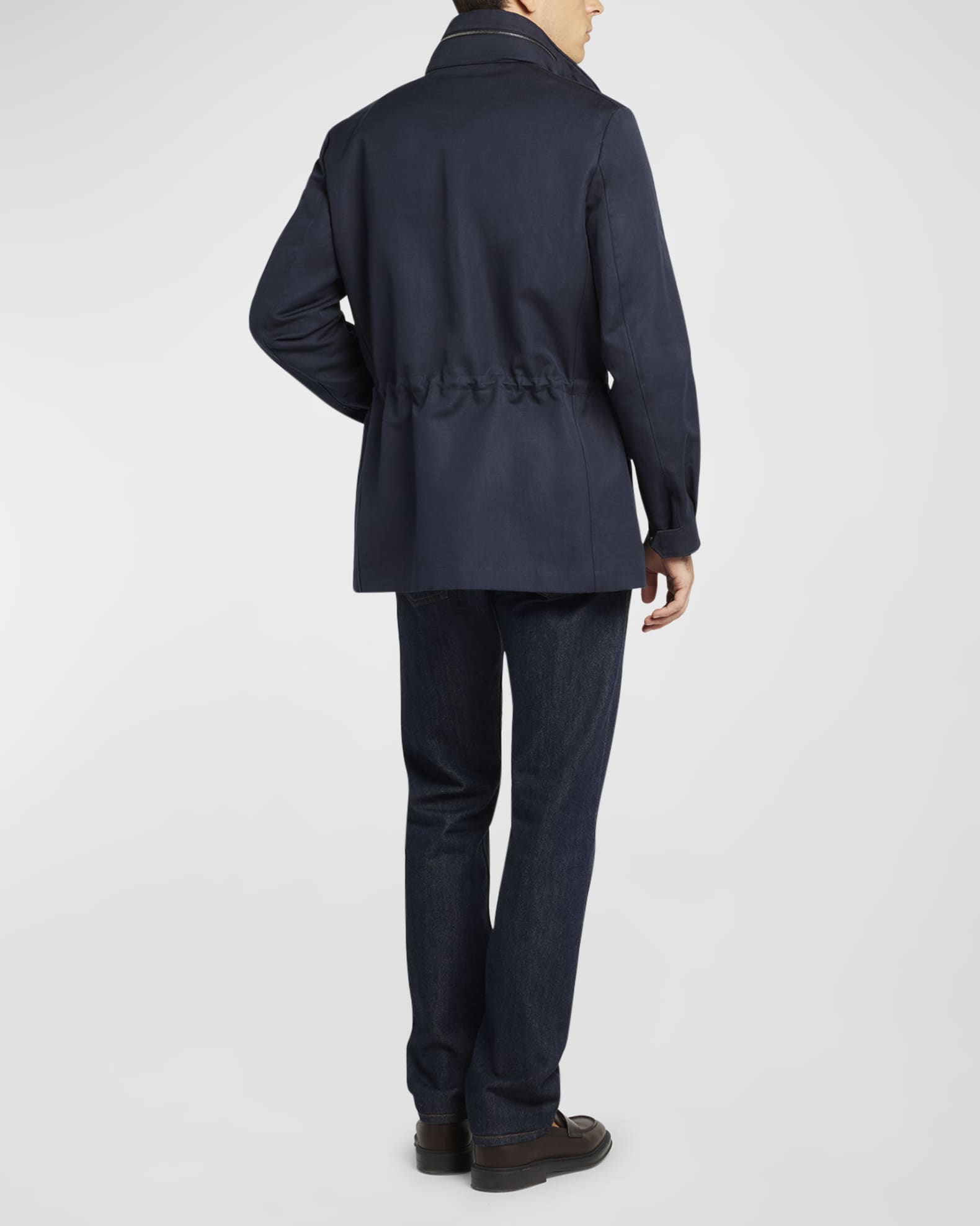 Balenciaga Quest Rain Jacket in Navy