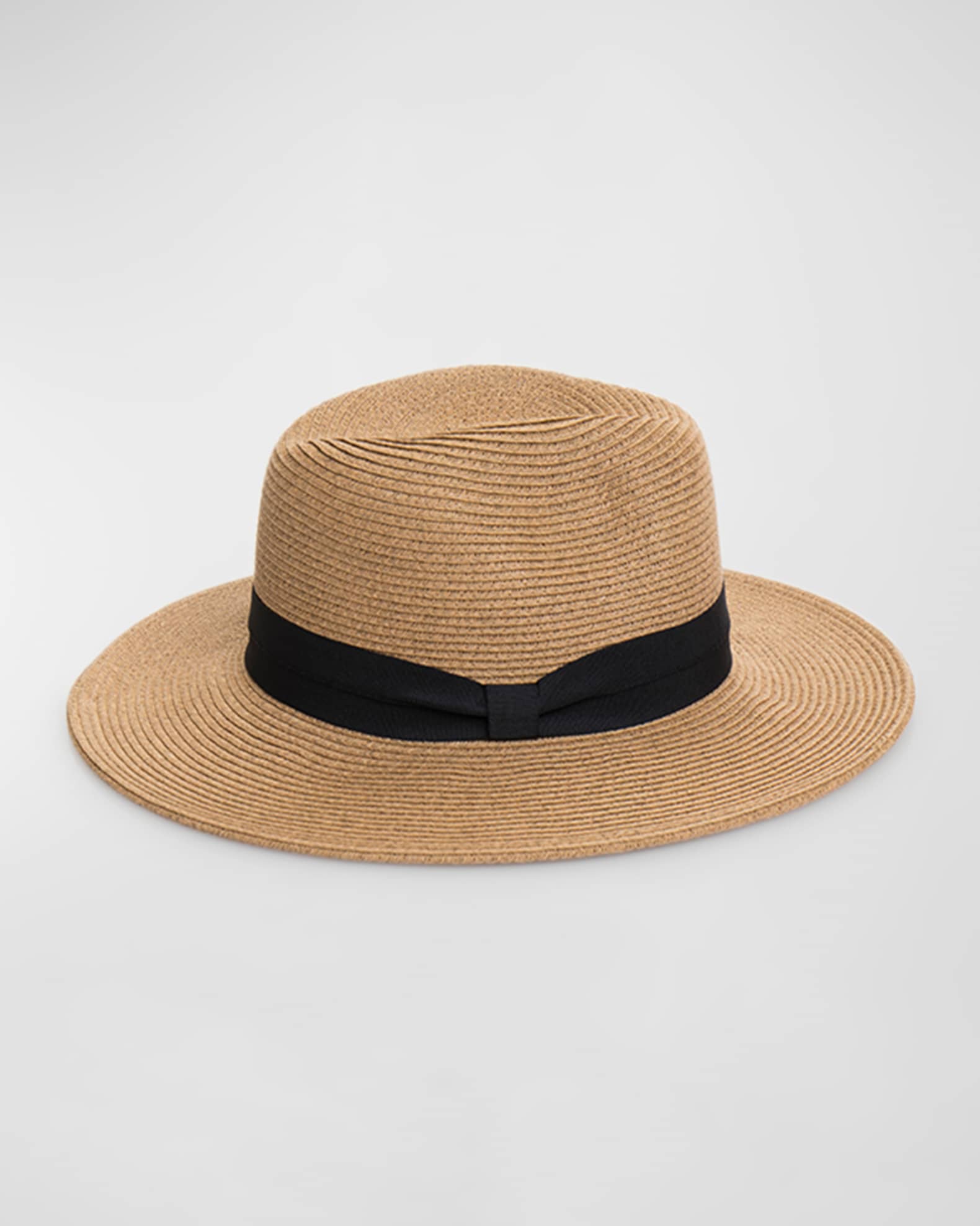 Tobago Straw Fedora With Bow Band  0