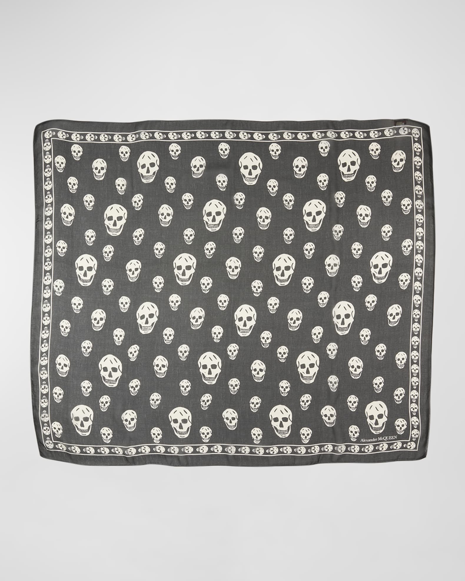 Skull Wool Scarf 0