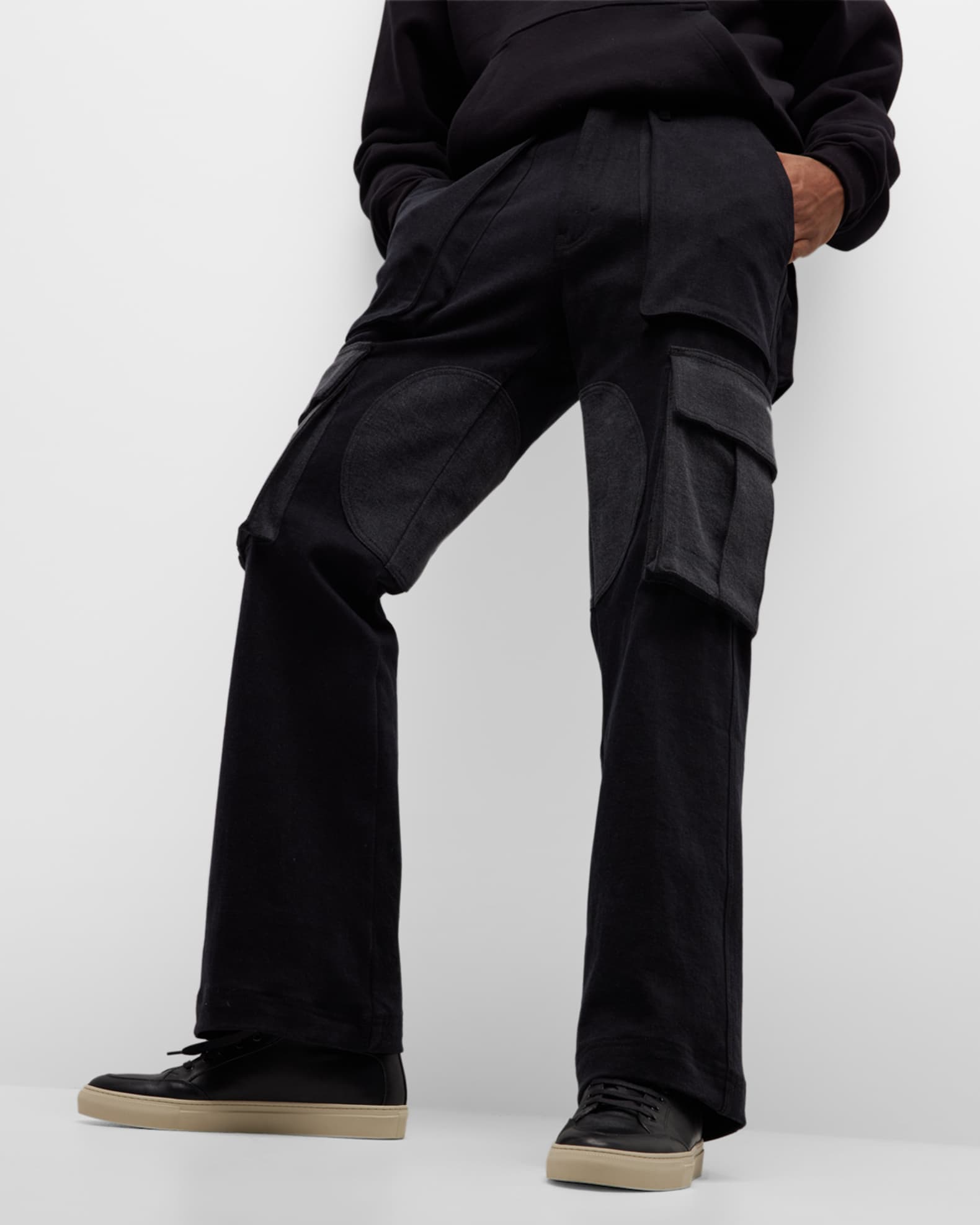 NAHMIAS Men's Baggy Denim Cargo Pants Neiman Marcus