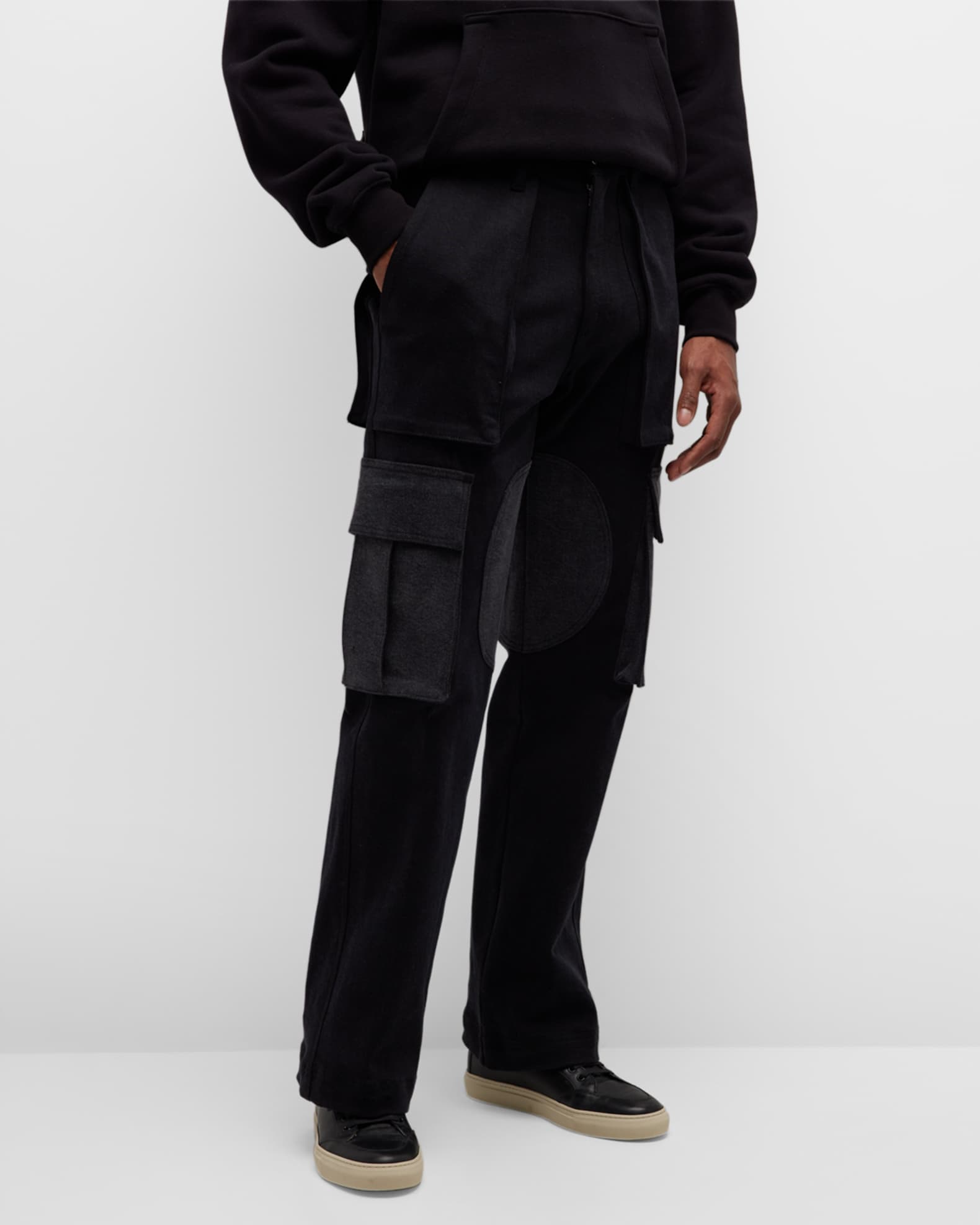 NAHMIAS Men's Baggy Denim Cargo Pants Neiman Marcus