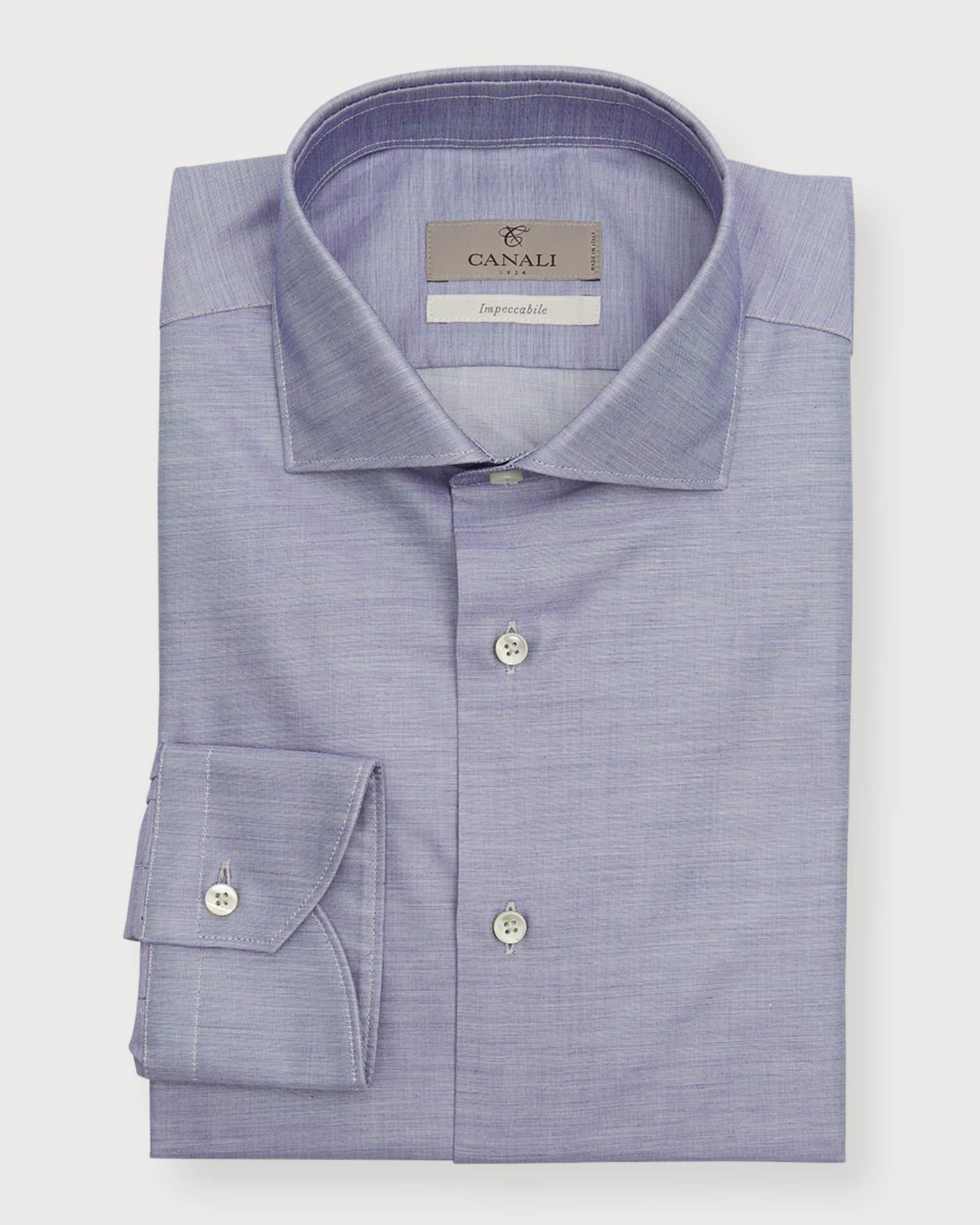 Canali Men's Impeccabile Modern Fit Dress Shirt Neiman Marcus