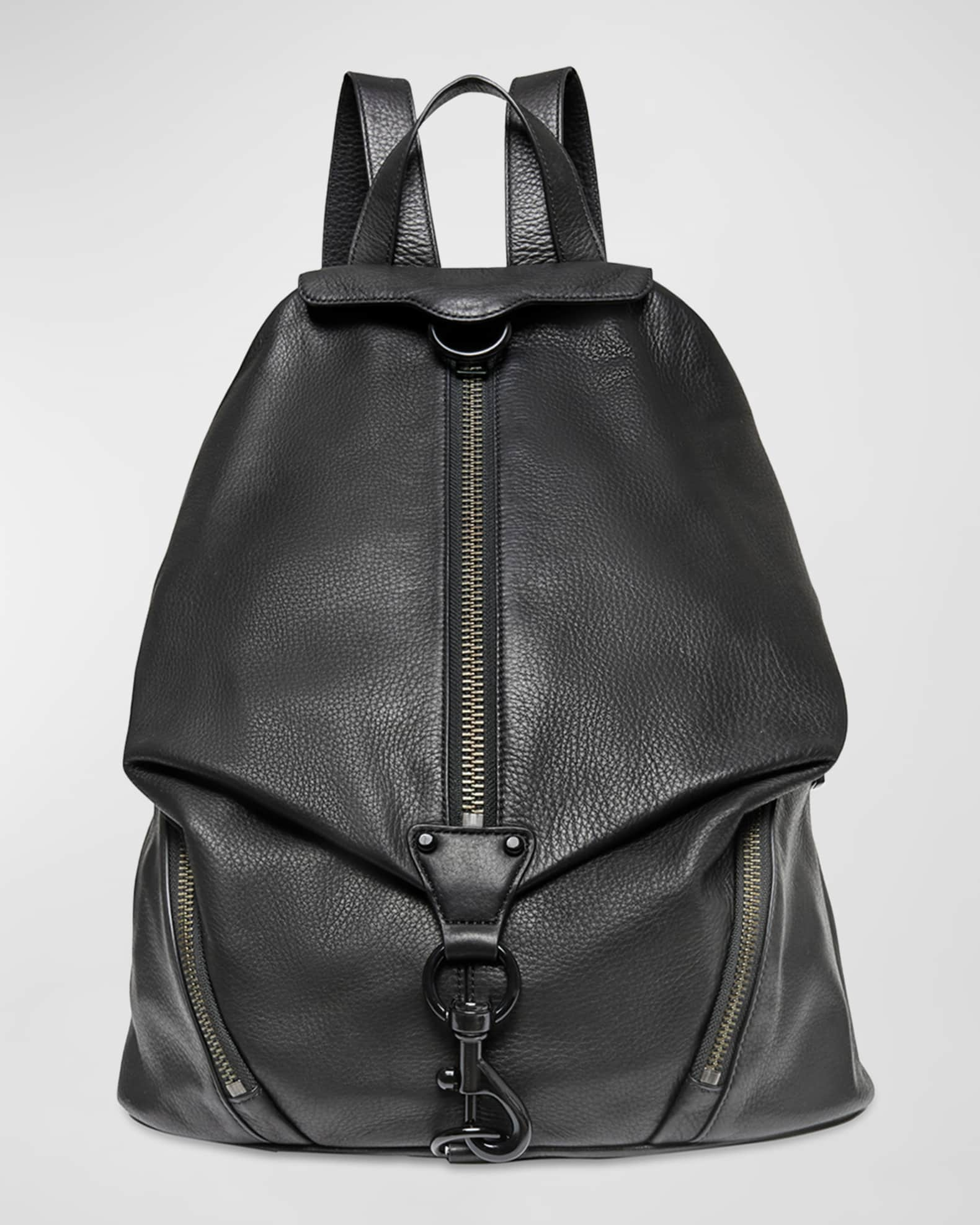 Rebecca Minkoff Julian Jumbo Leather Backpack Black