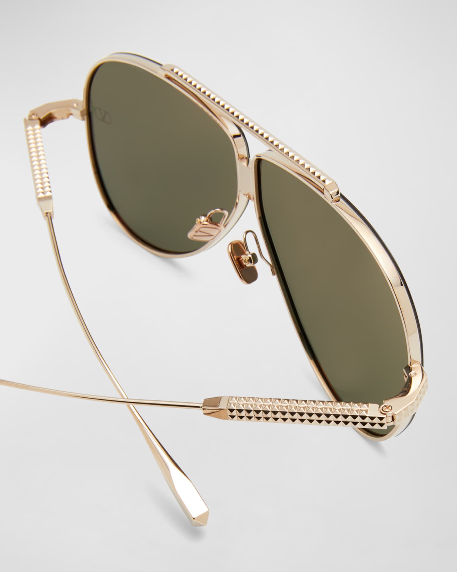 Valentino Garavani Men's XVI Double Bridge Aviator