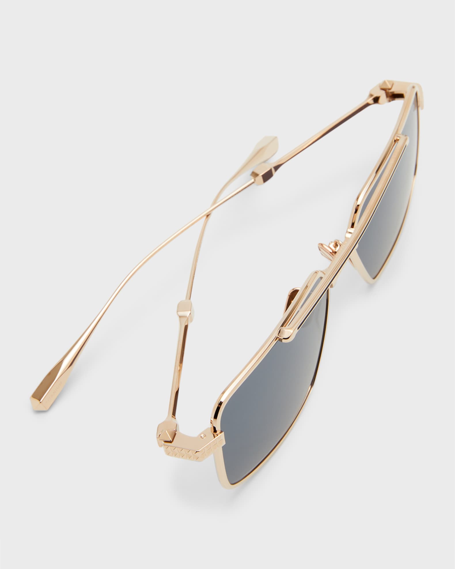 Valentino Garavani Men's V-SEI Double-Bridge Aviator