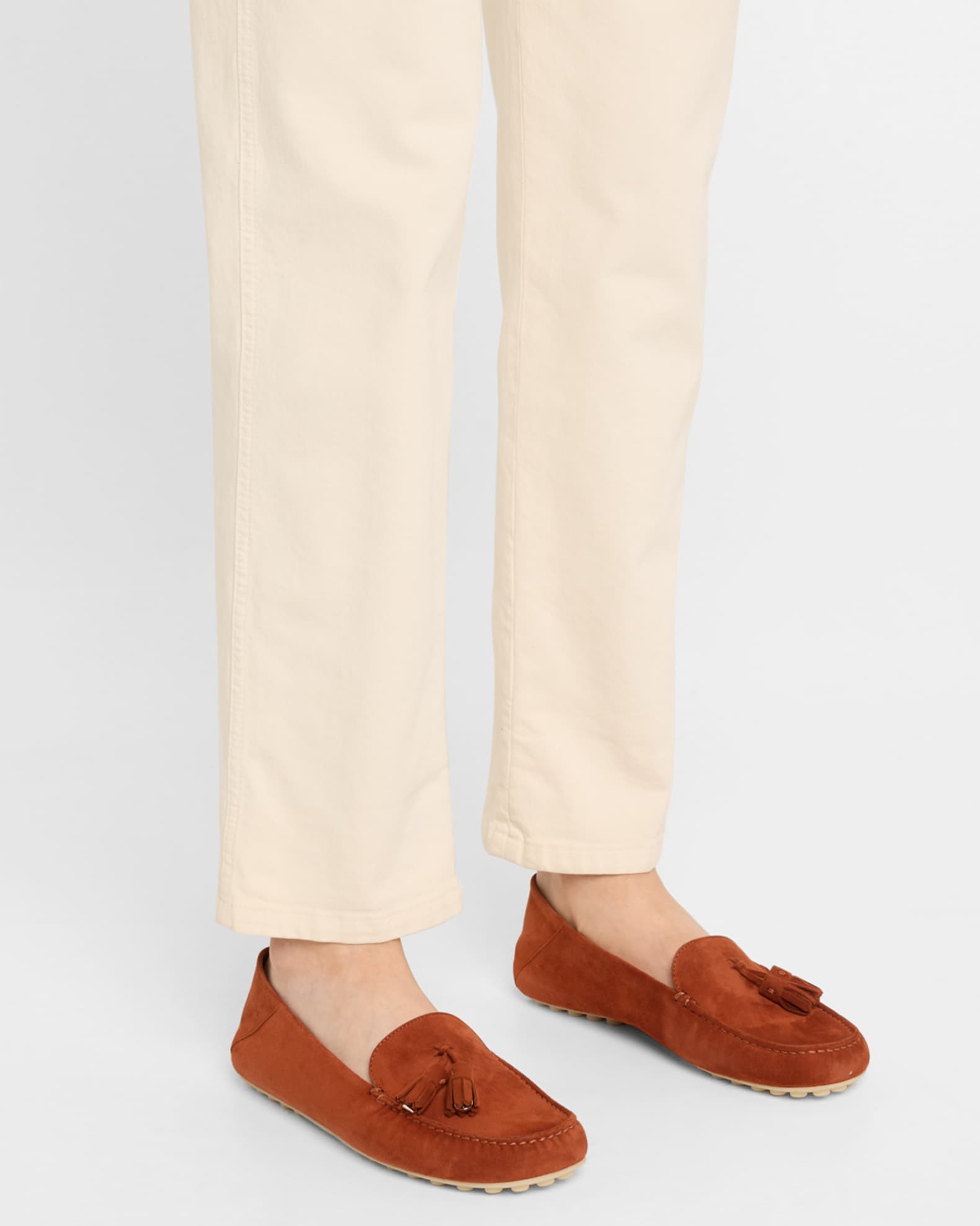 Suede Tassel Moccasin Loafers 1