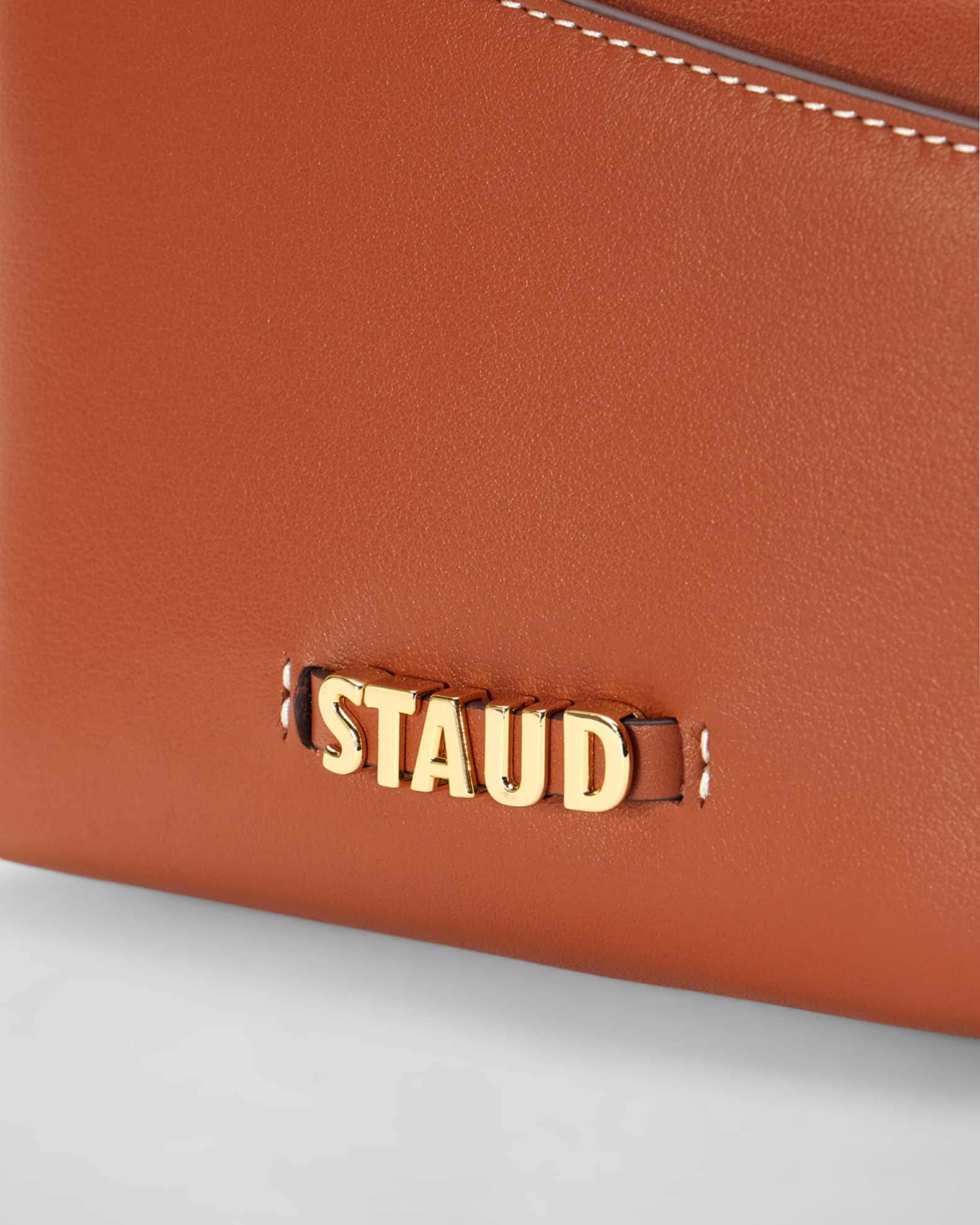 Staud Acute Flap Leather Crossbody Bag Neiman Marcus