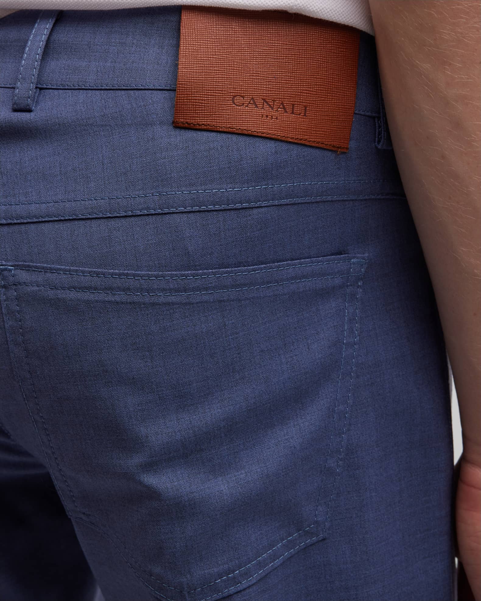 Canali Men's Performance Wool Pants Neiman Marcus