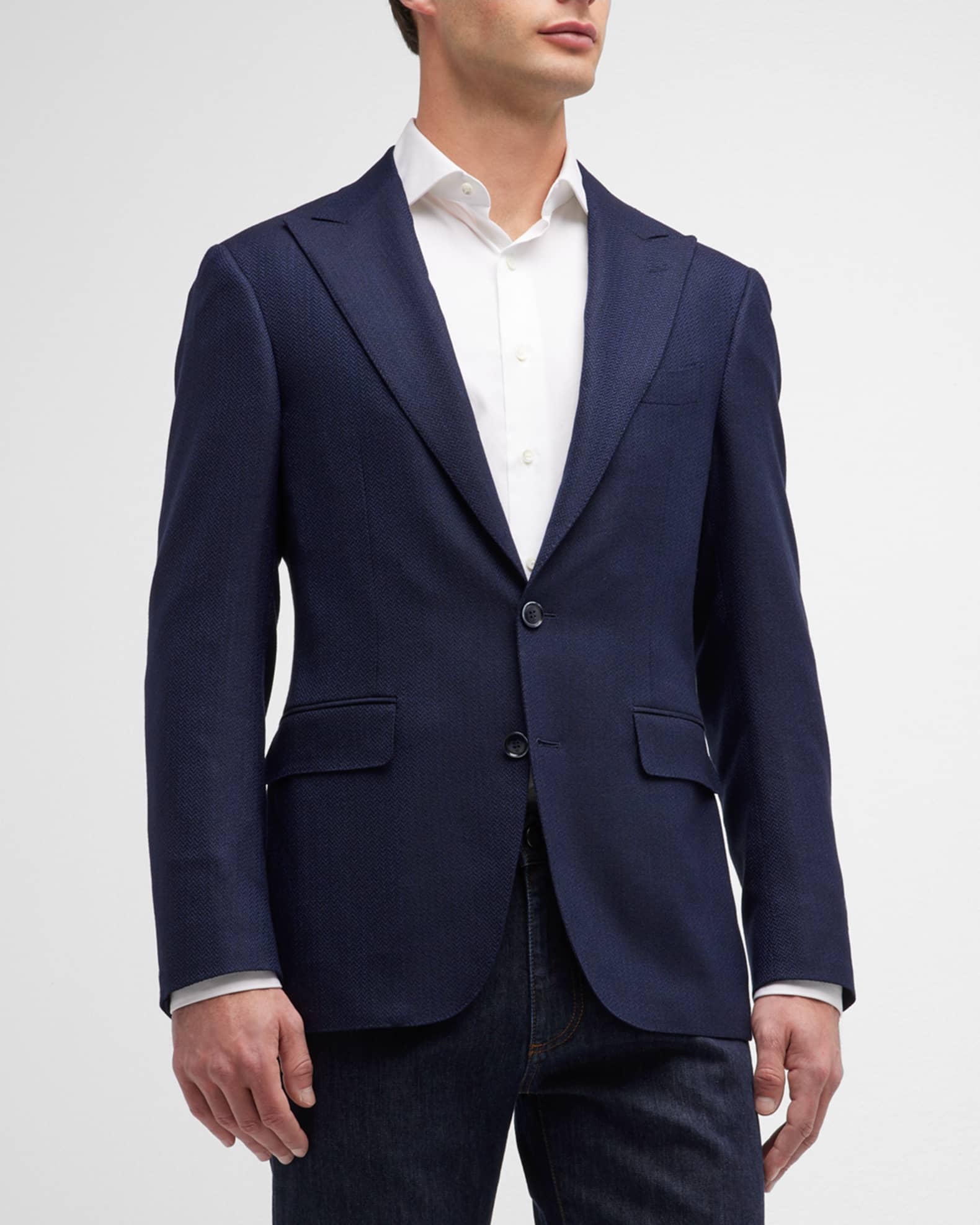 Men s Chevron Stretch Sport Coat