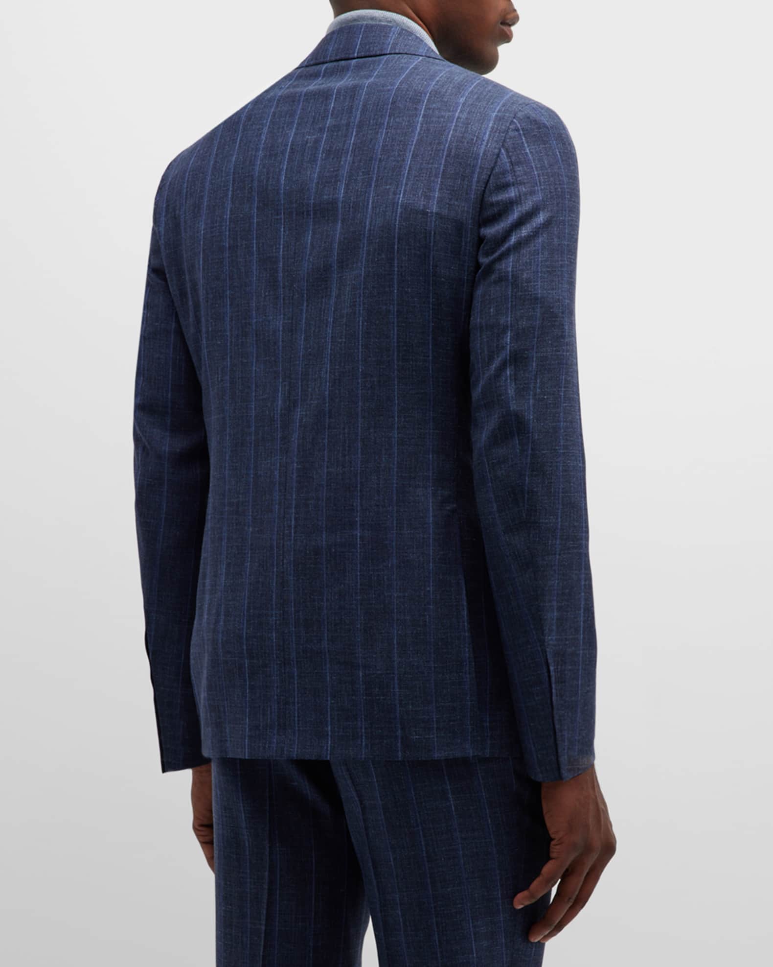 Canali Men's Seasonal Stripe Wool-Blend Suit | Neiman Marcus