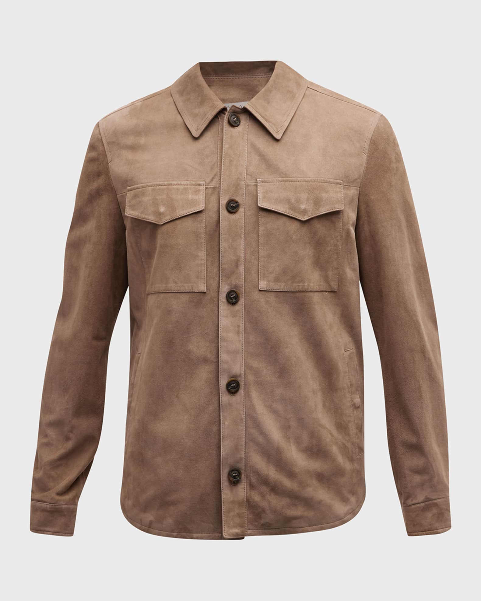 CANALI Reversible Padded Shell Shirt Jacket for Men
