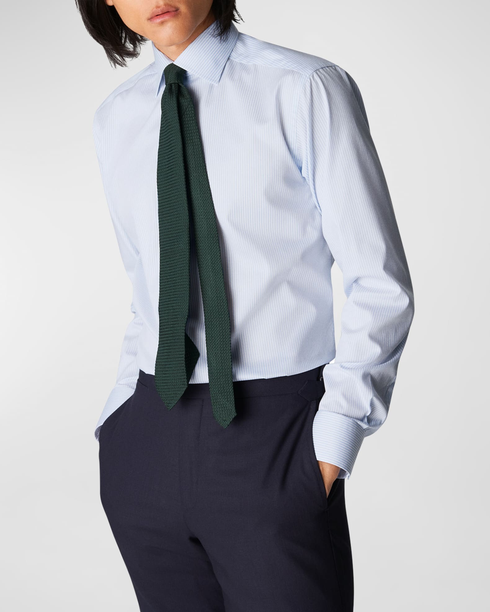 Eton Men's Contemporary Fit Cotton Stripe Dress Shirt Neiman Marcus