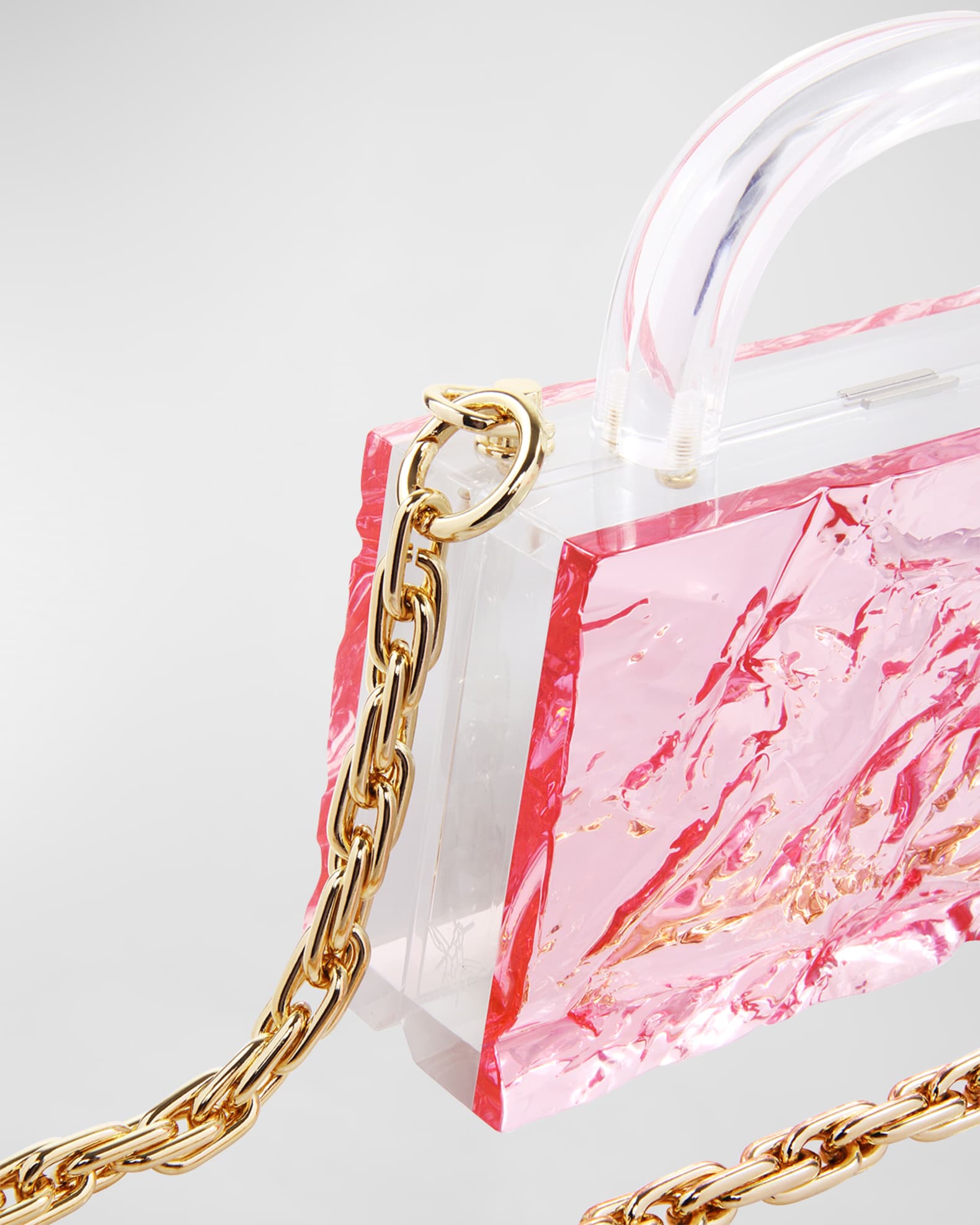 L'Afshar Eva Crushed Ice Clutch
