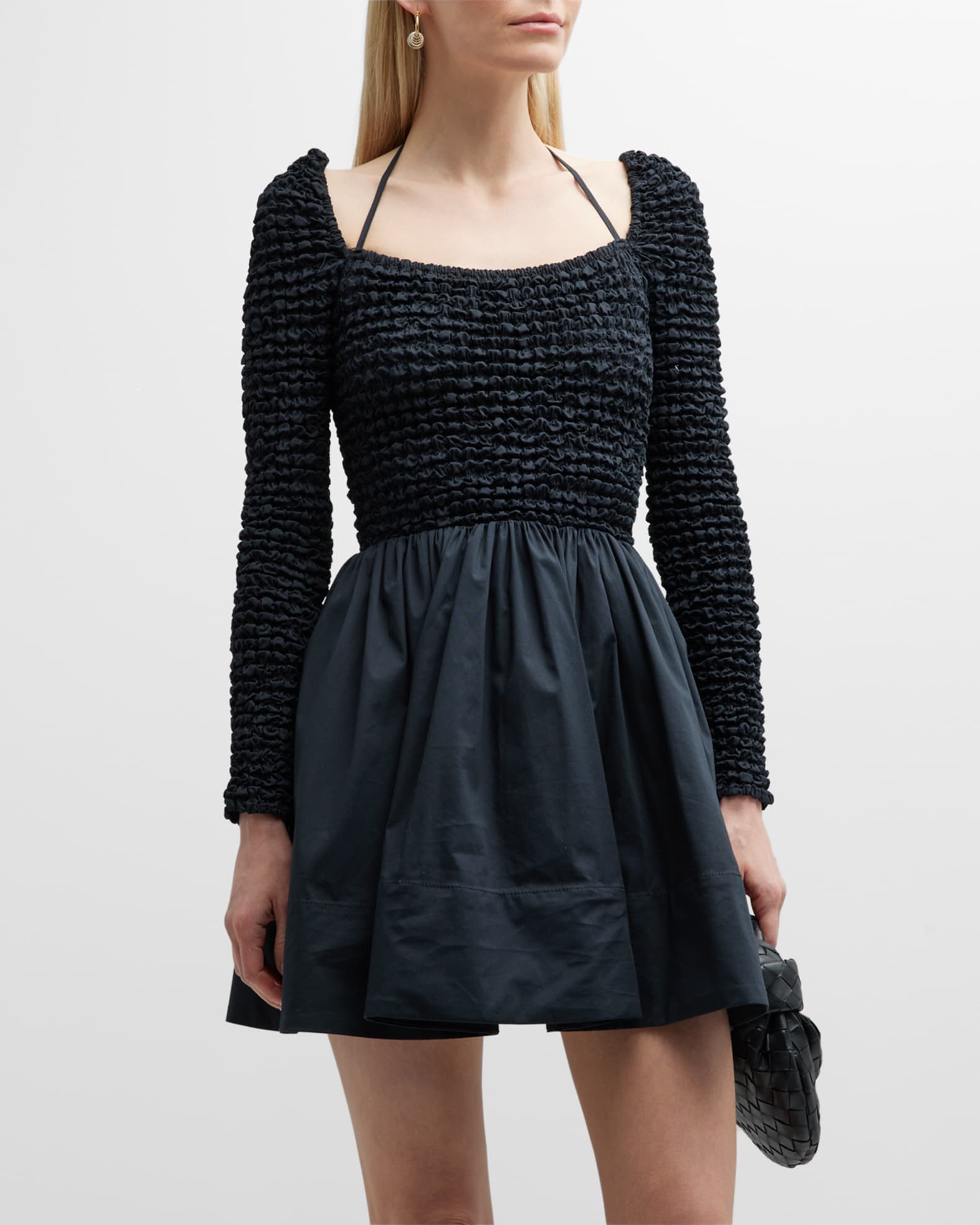Staud Halter Mini Dress Black Size L main image 0