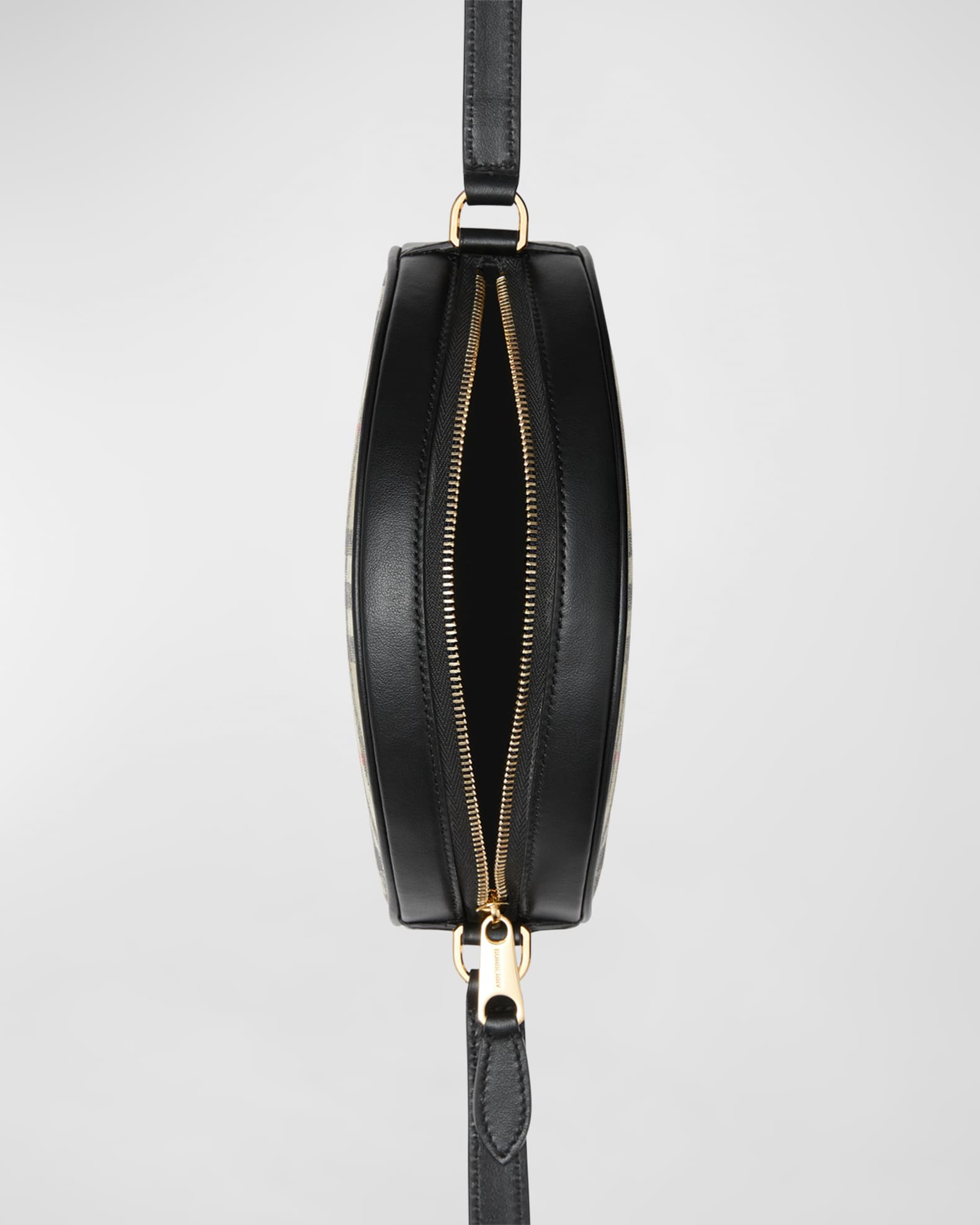 Burberry Louise Vintage Check Round Crossbody Bag Neiman Marcus